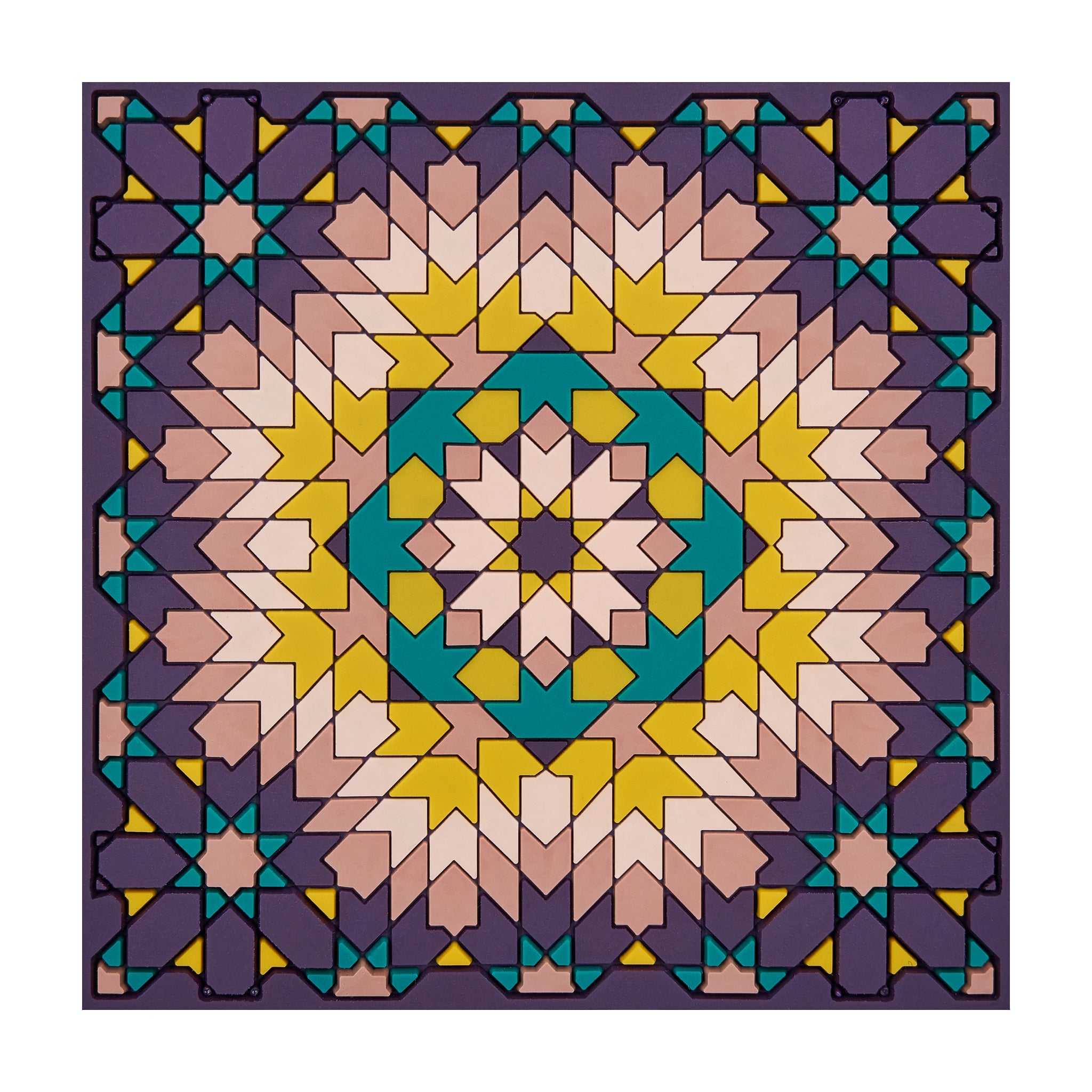 Images D'Orient Bottle Holder Beryte Purple PVC 11x11cm 4.3x4.3inches BOT-110361