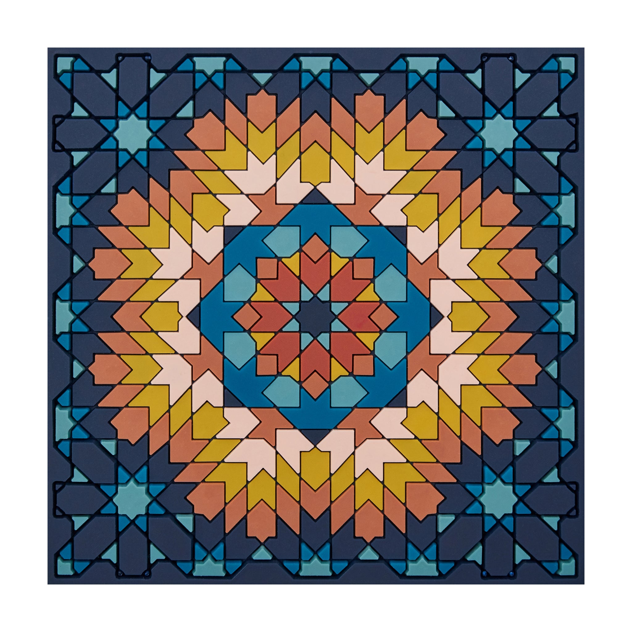 Images D'Orient Bottle Holder Beryte Teal PVC 11x11cm 4.3x4.3inches BOT-110351