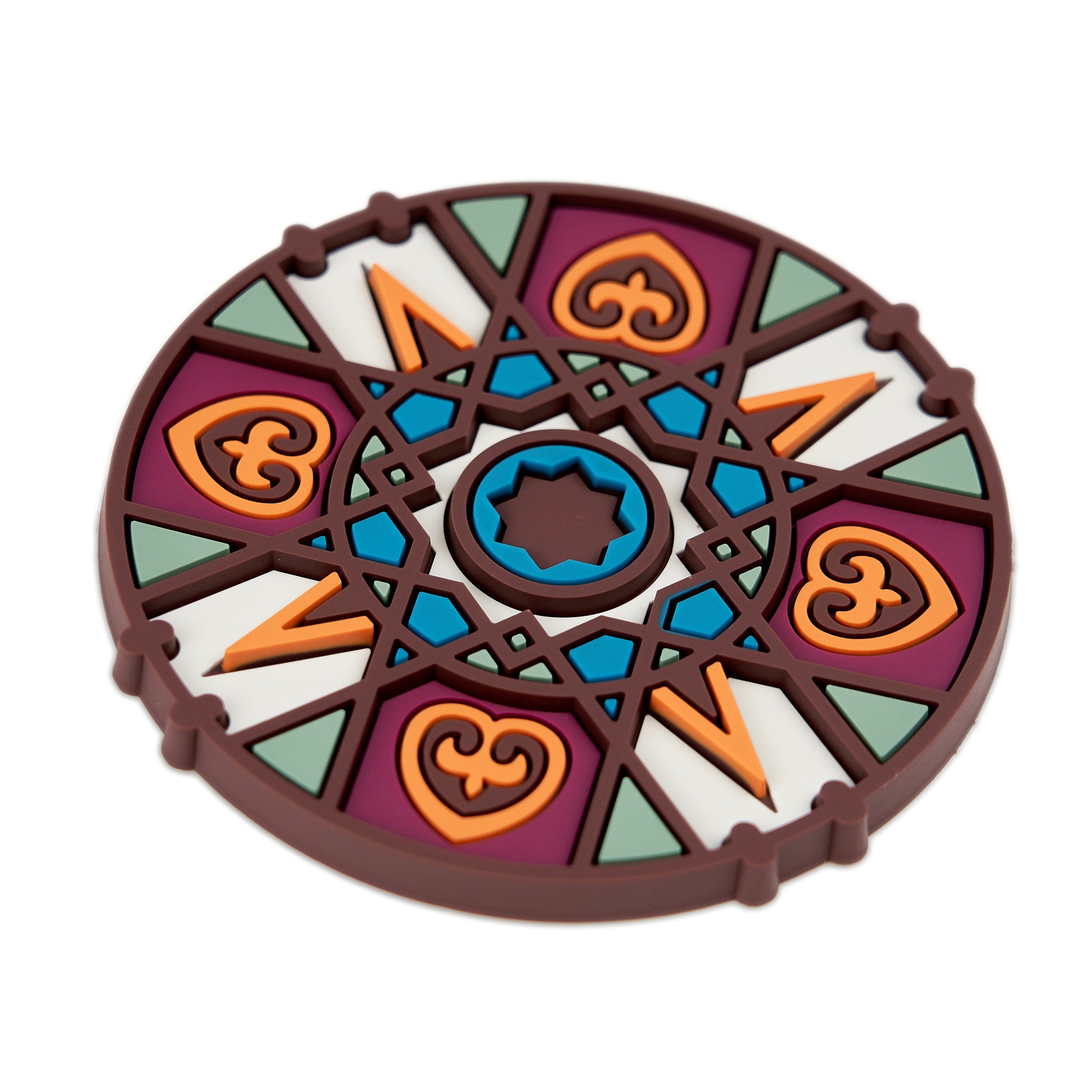 Images D'Orient Bottle Holder Kalea Orange PVC diameter 11cm 4.3inch Perspective BOT-112161