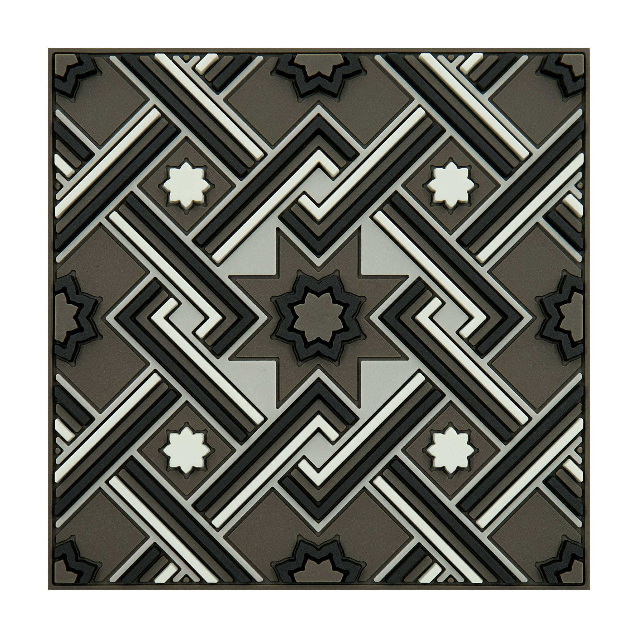 Images D'Orient Bottle Holder Matea Gray PVC 11x11cm 4.3x4.3inches BOT-110311