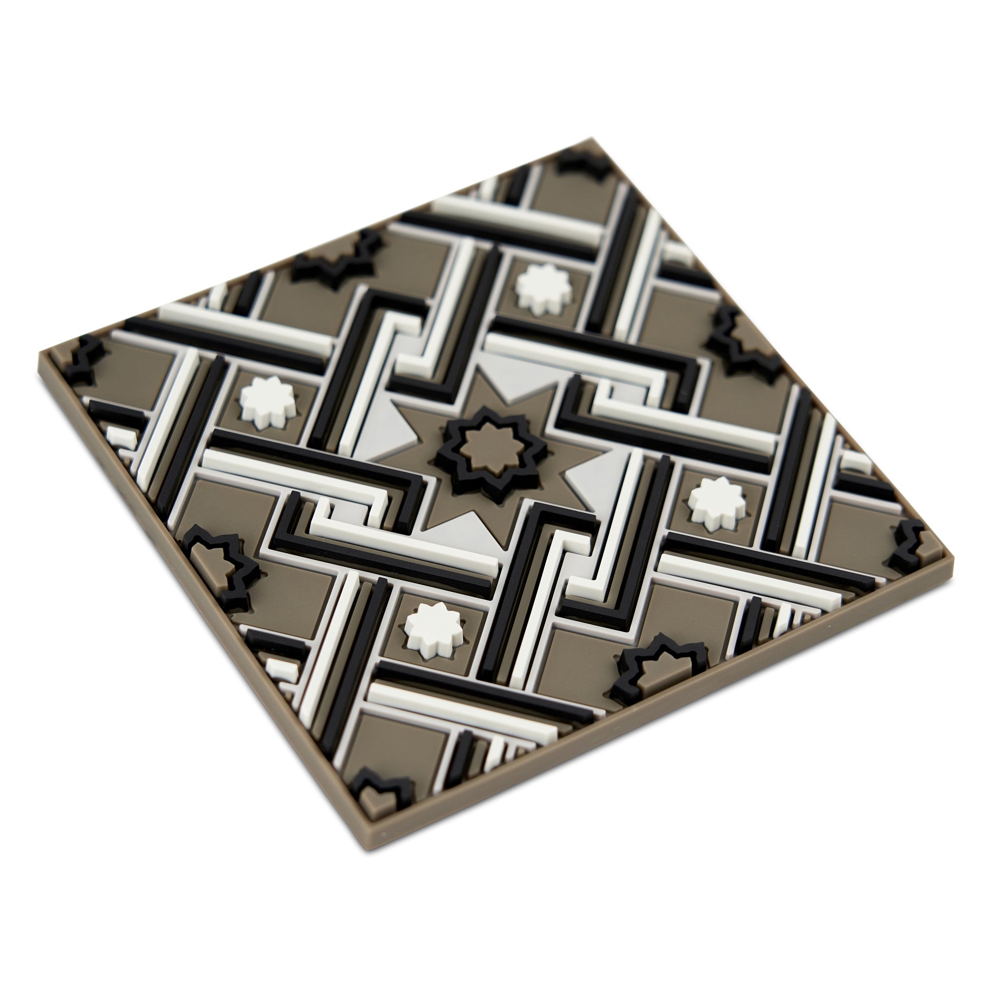 Images D'Orient Bottle Holder Matea Gray PVC 11x11cm 4.3x4.3inches Perspective BOT-110311