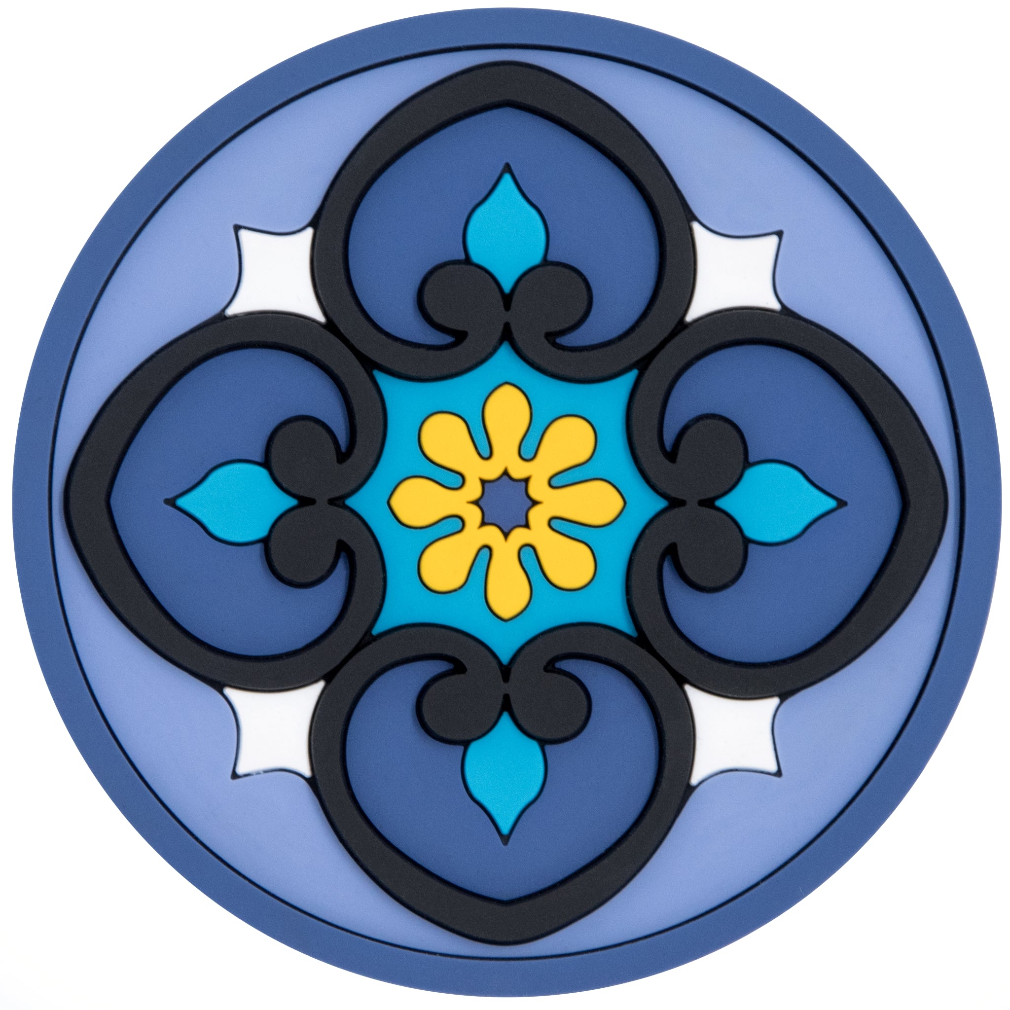 Images D'Orient Bottle Holder Sejjadeh Ocean PVC diameter 11cm 4.3inch BOT-110241