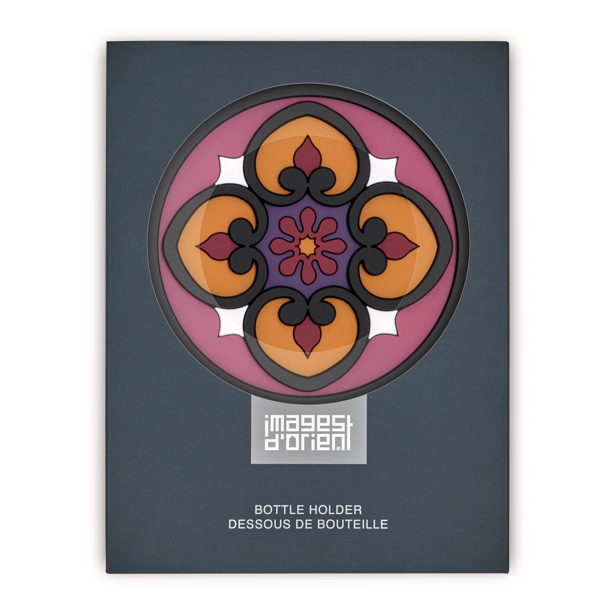 Images D'Orient Bottle Holder Sejjadeh Sol PVC diameter 11cm 4.3inch Packaging Front BOT-110251