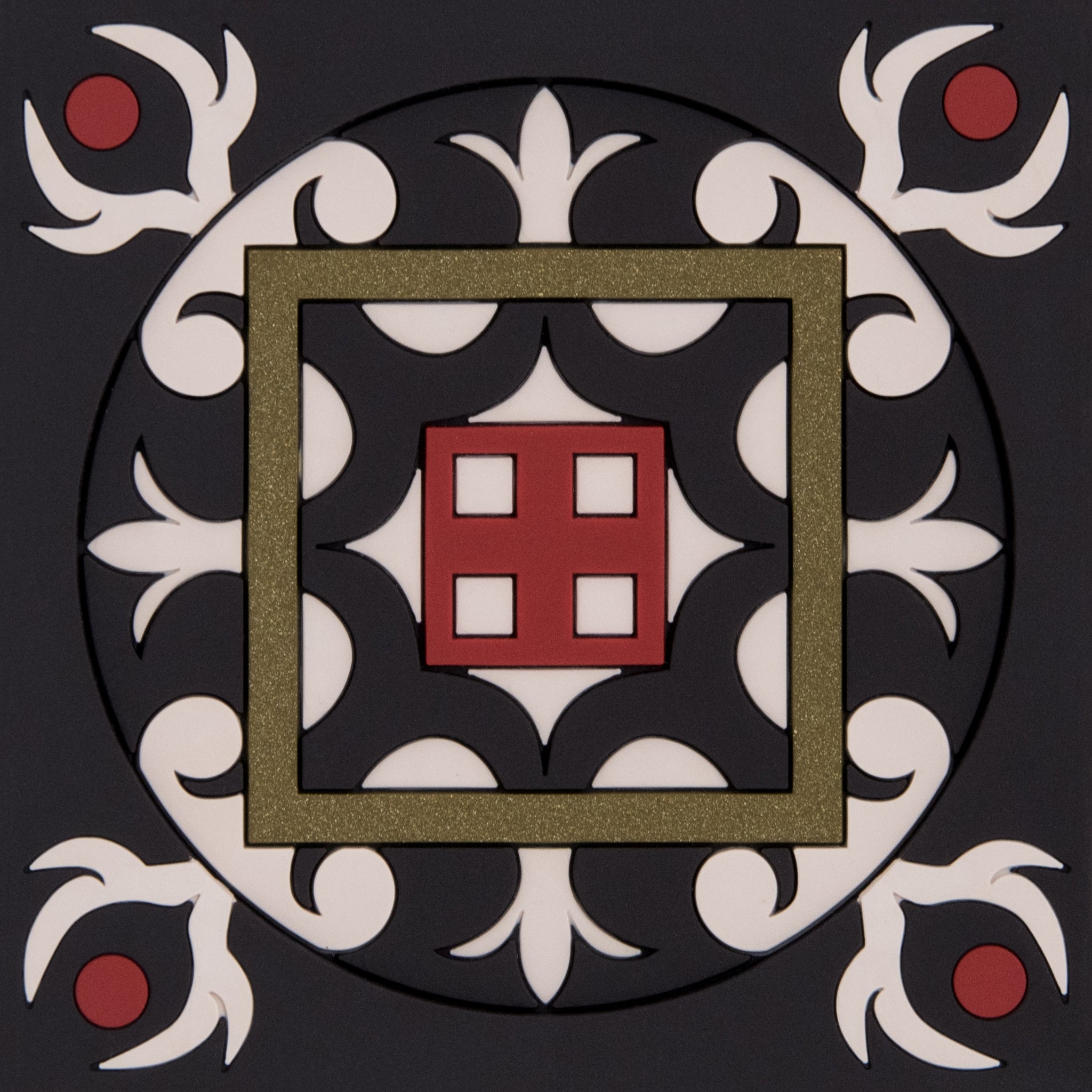 Images D'Orient Bottle Holder Sejjadeh Zen PVC 11x11cm 4.3x4.3inches BOT-110021