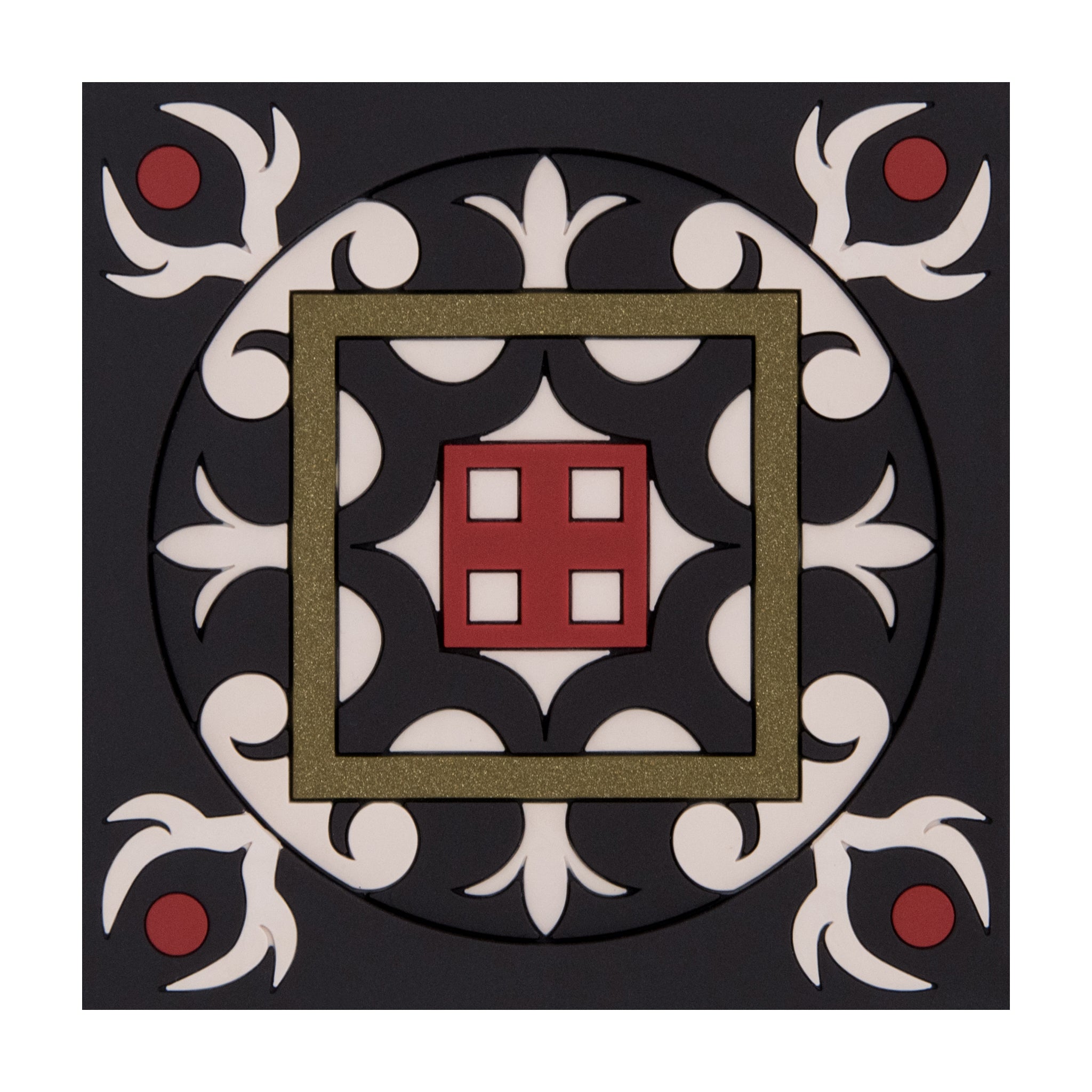 Images D'Orient Bottle Holder Sejjadeh Zen PVC 11x11cm 4.3x4.3inches BOT-110021