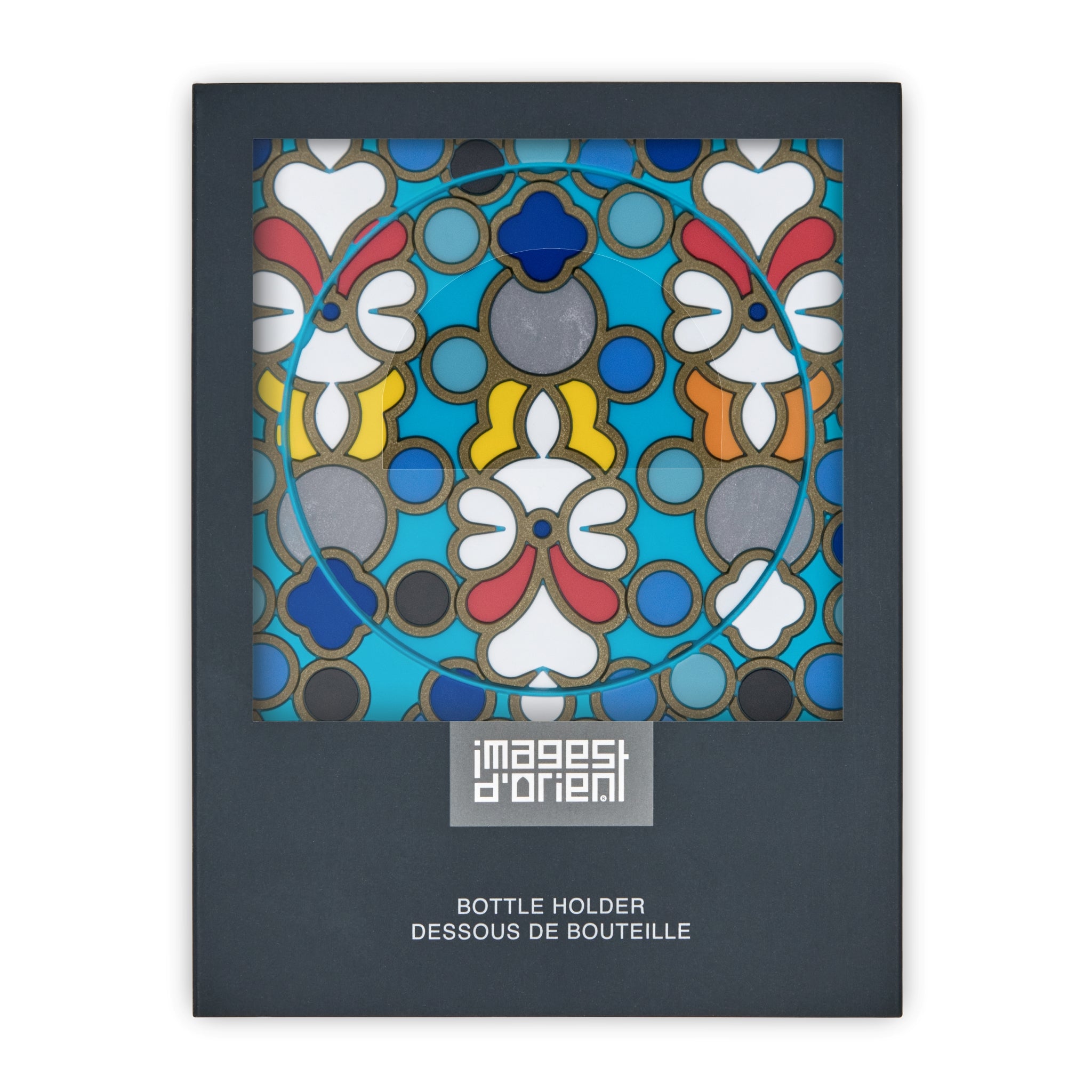 Images D'Orient Bottle Holder Sursock Vitrail PVC 11x11cm 4.3x4.3inches Packaging Front BOT-112131