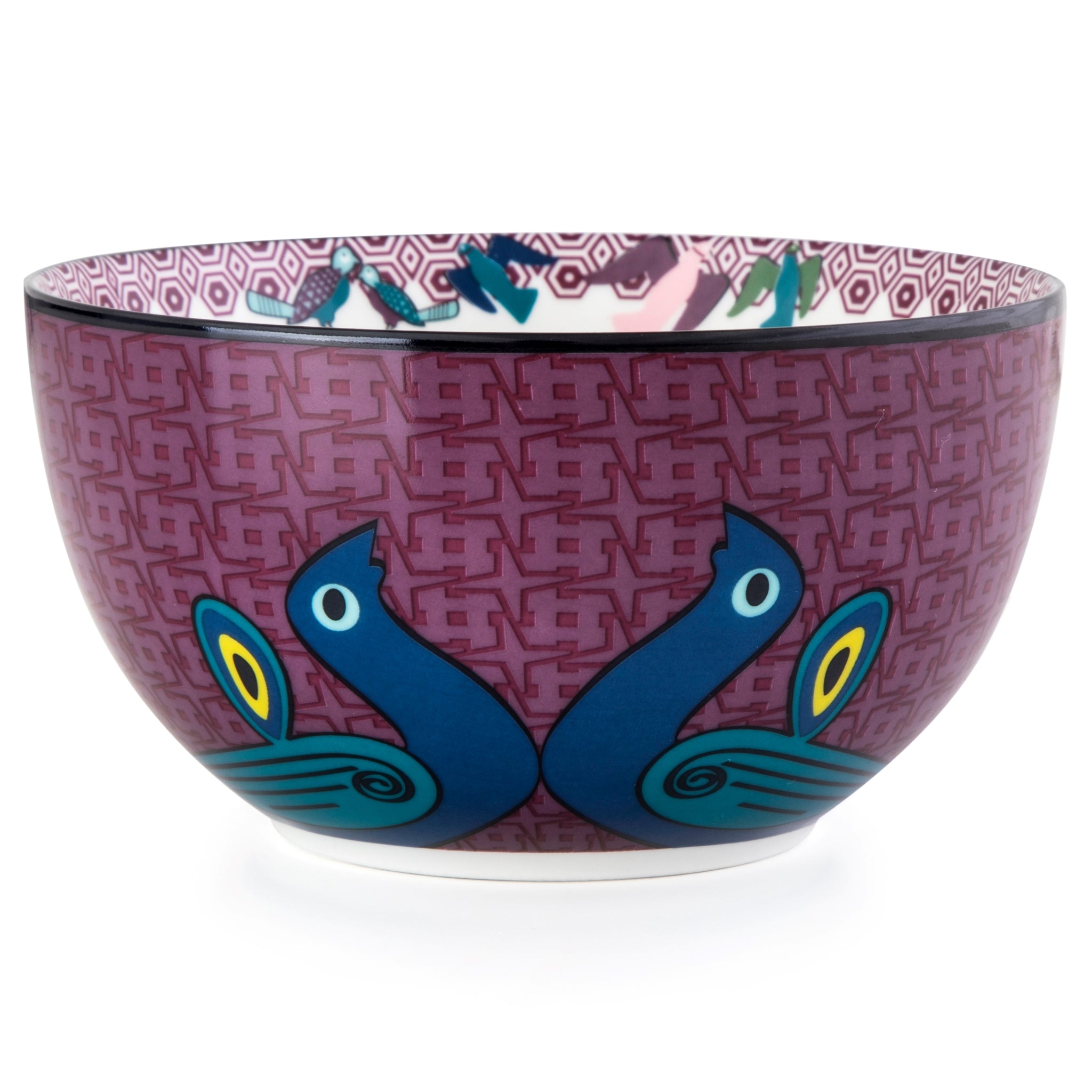 Images D'Orient Bowl Porcelain Birds Of Paradise 12 cm Combo of 4 POR-120064 2