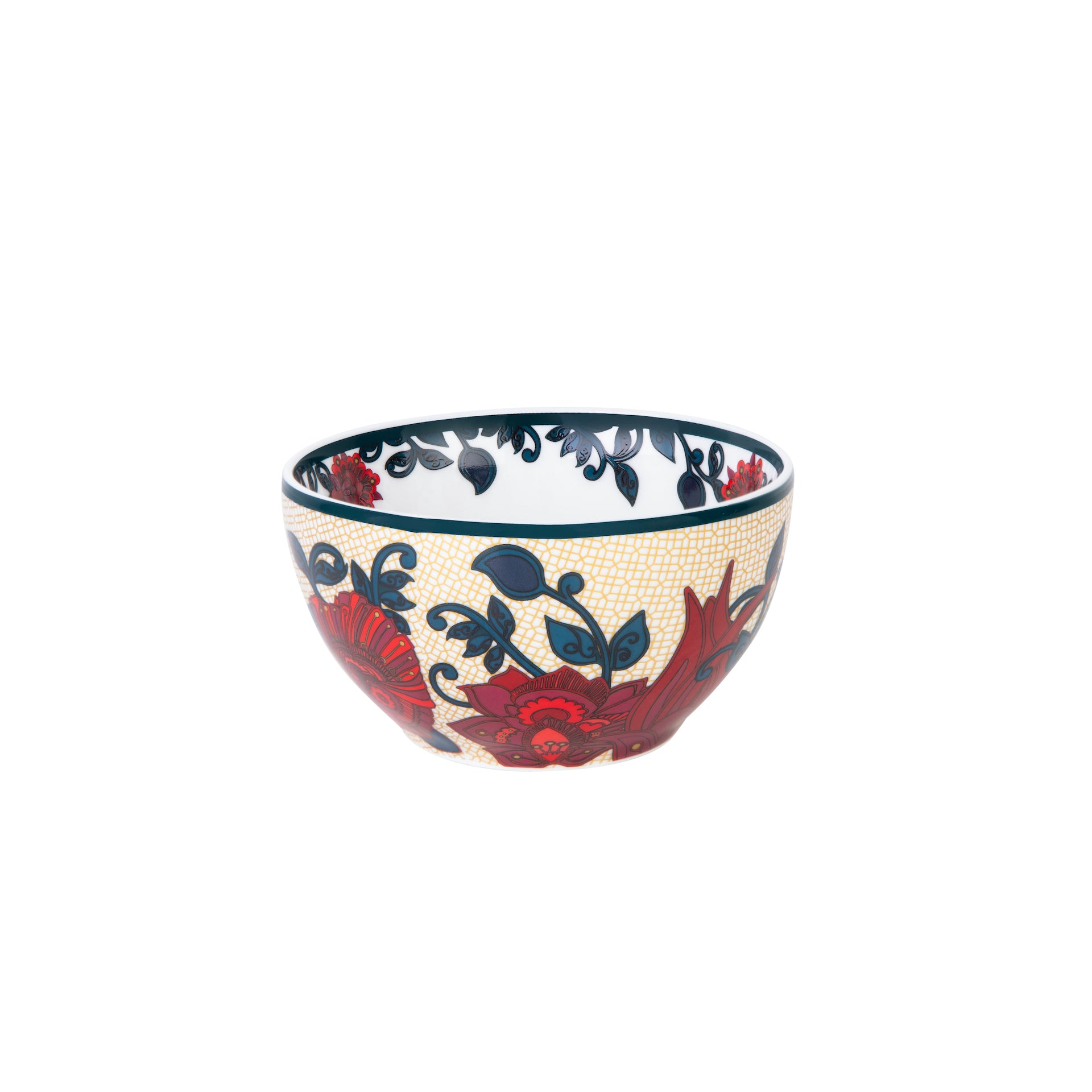 Images D'Orient Bowl Porcelain Kashmir 9 cm Combo of 4 POR-950054 5