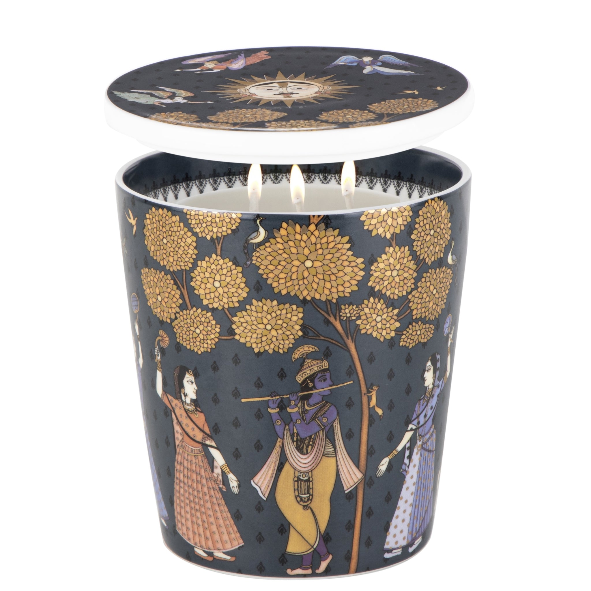 Images D'Orient Candle Vase JANGALA Jasmine scent Porcelain BOU-130061J