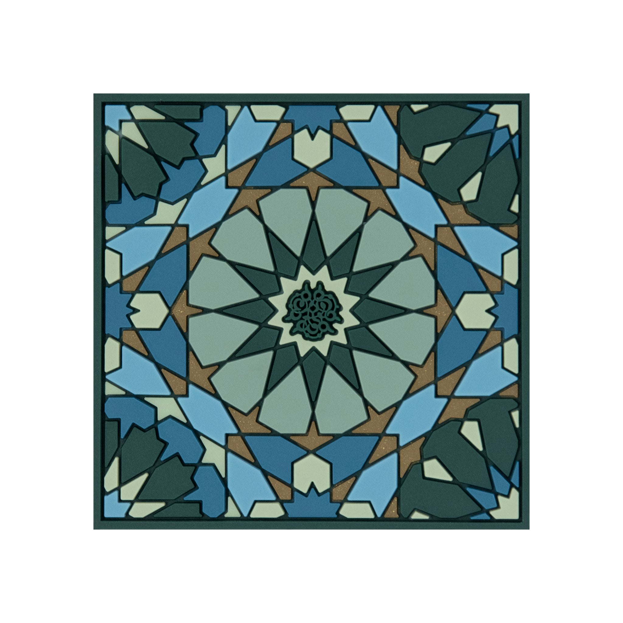 Images D'Orient Coaster Andalusia PVC 9x9cm 3.5x.3.5inches COA-990201