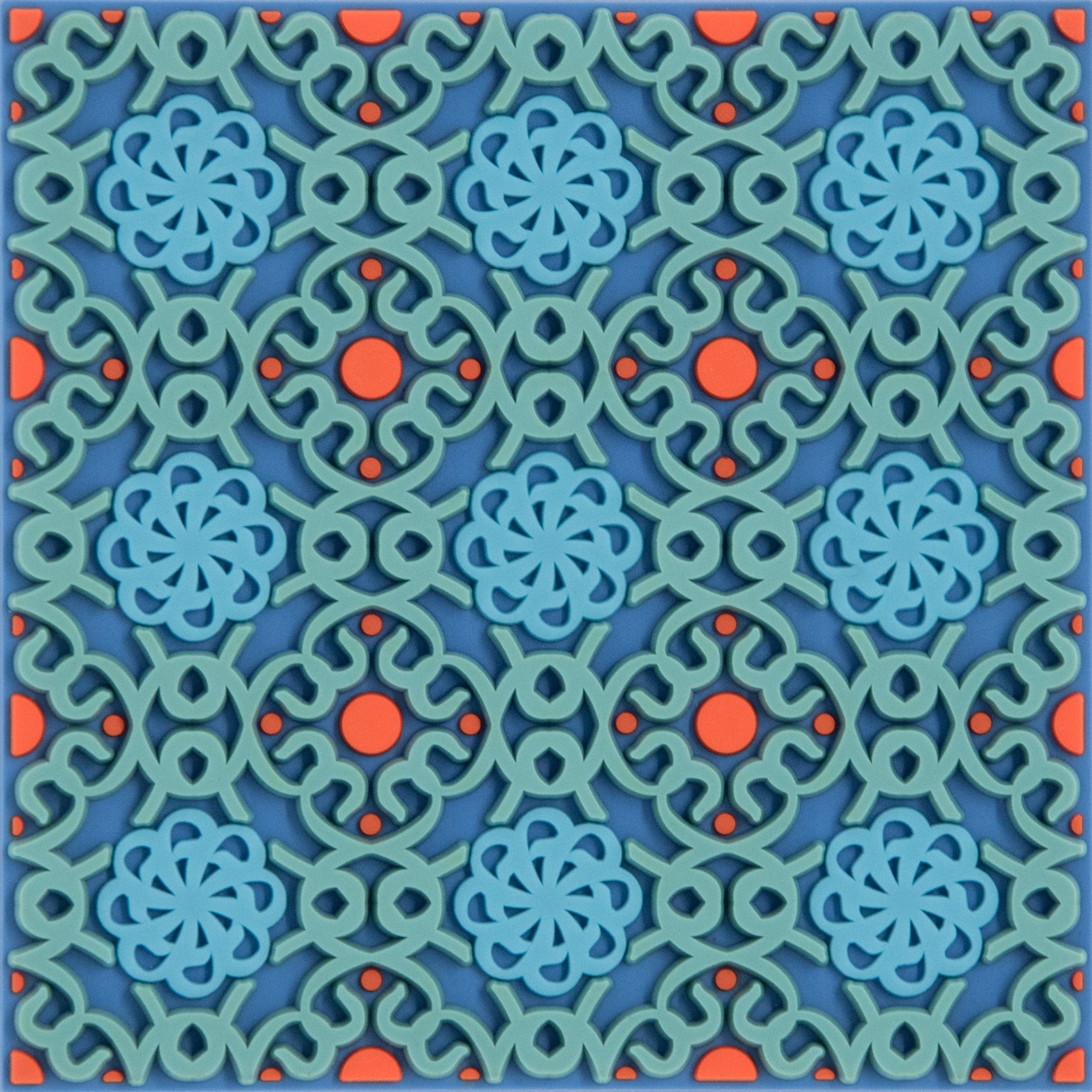 Images D'Orient Coaster Dalida PVC 9x9cm 3.5x.3.5inches COA-994141