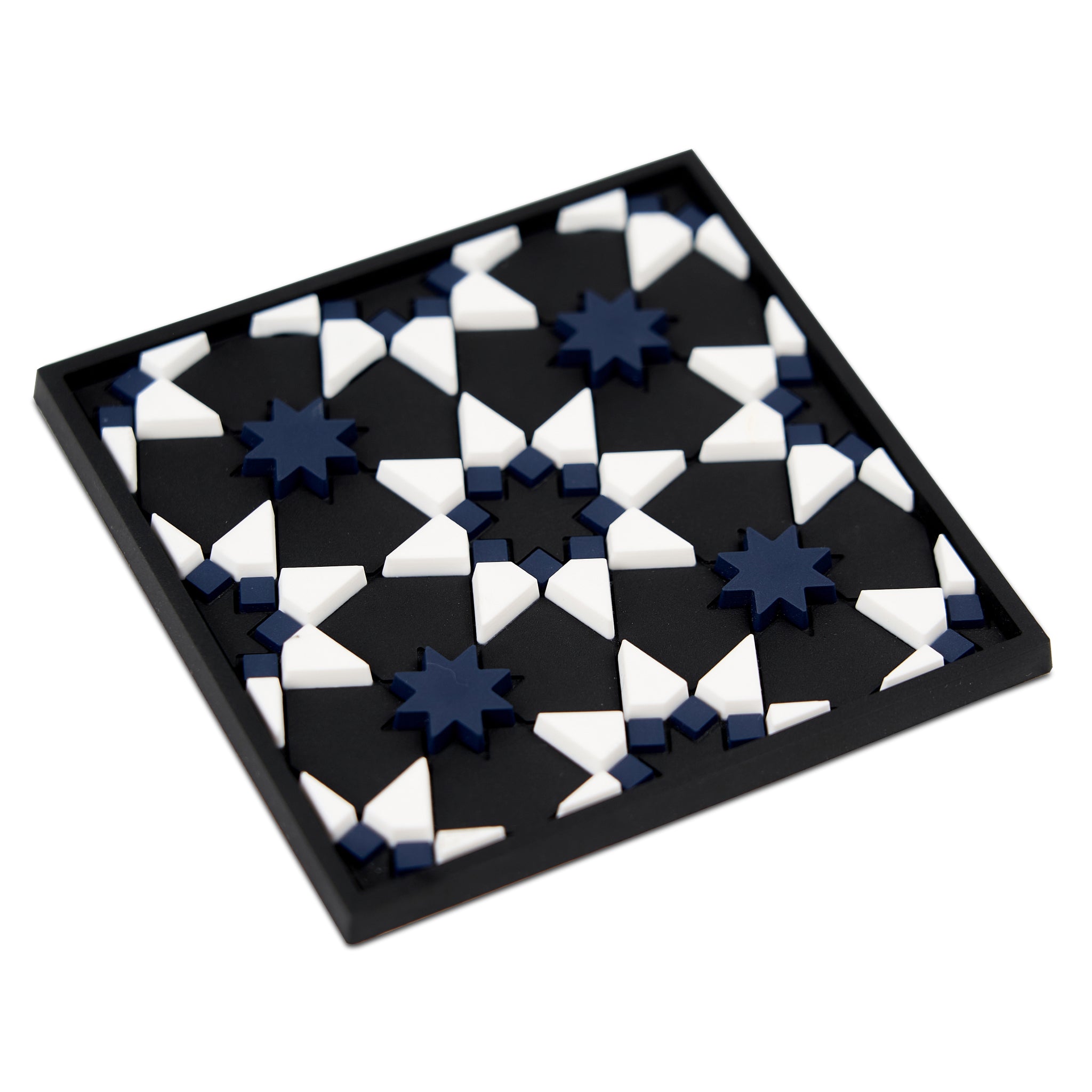 Images D'Orient Coaster Kaokab PVC 9x9cm 3.5x.3.5inches Perspective COA-990211