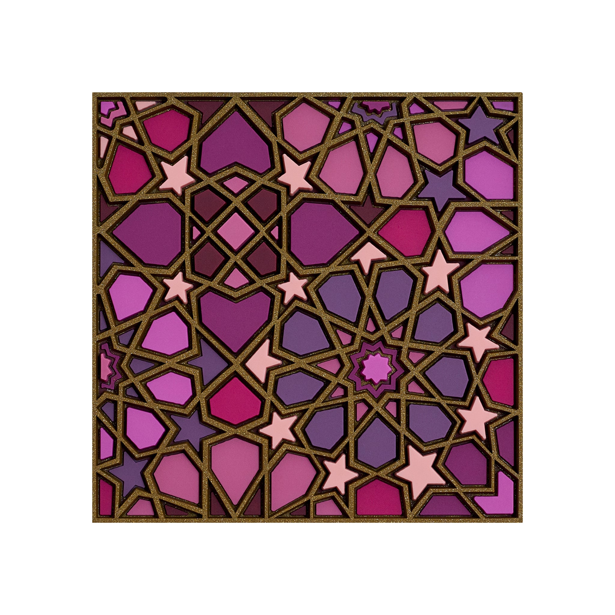 Images D'Orient Coaster Moucharbieh Parme PVC 9x9cm 3.5x.3.5inches COA-990191