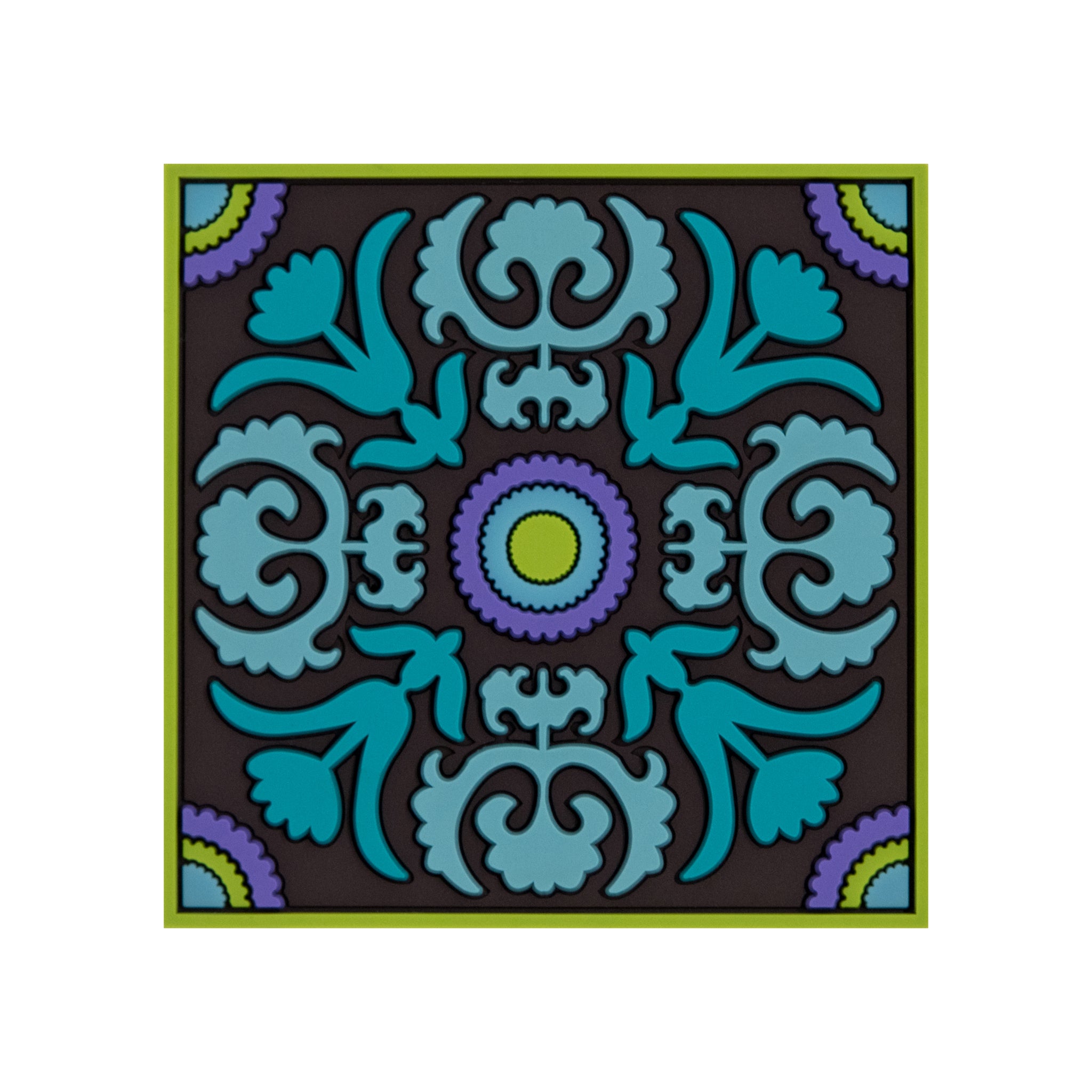 Images D'Orient Coaster Nassij PVC 9x9cm 3.5x.3.5inches COA-990151