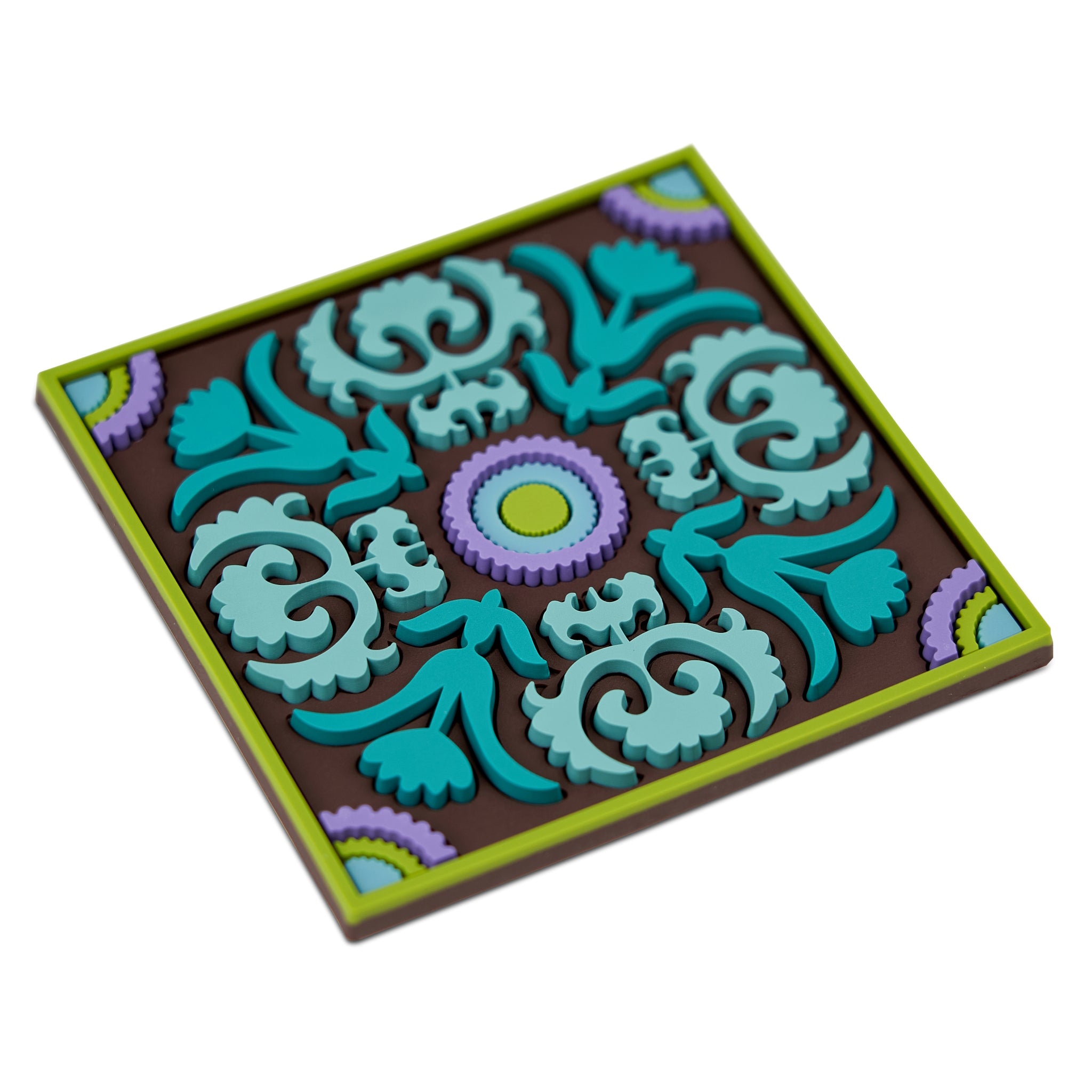 Images D'Orient Coaster Nassij PVC 9x9cm 3.5x.3.5inches Perspective COA-990151