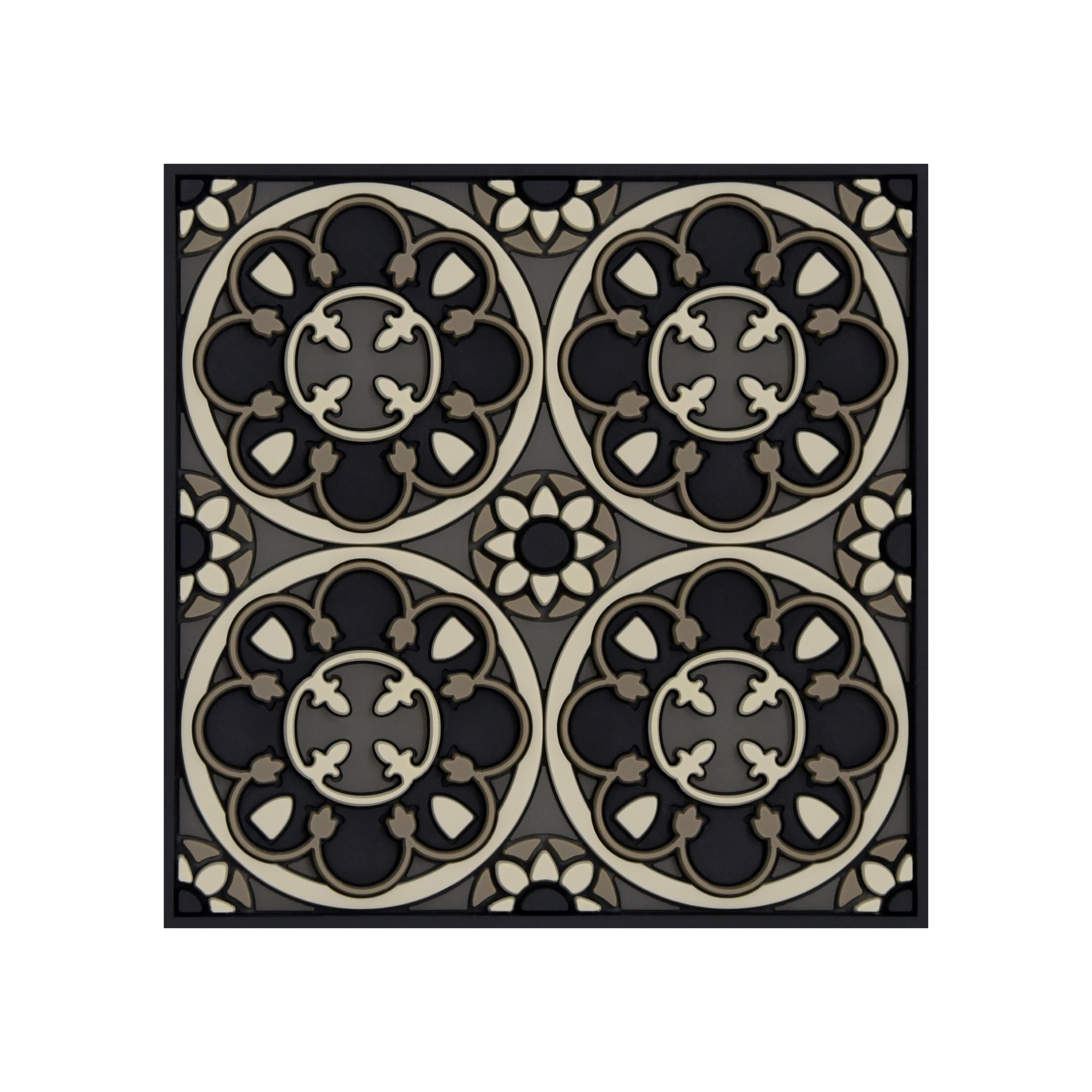 Images D'Orient Coaster Sejjadeh Rosace PVC 9x9cm 3.5x.3.5inches COA-992091