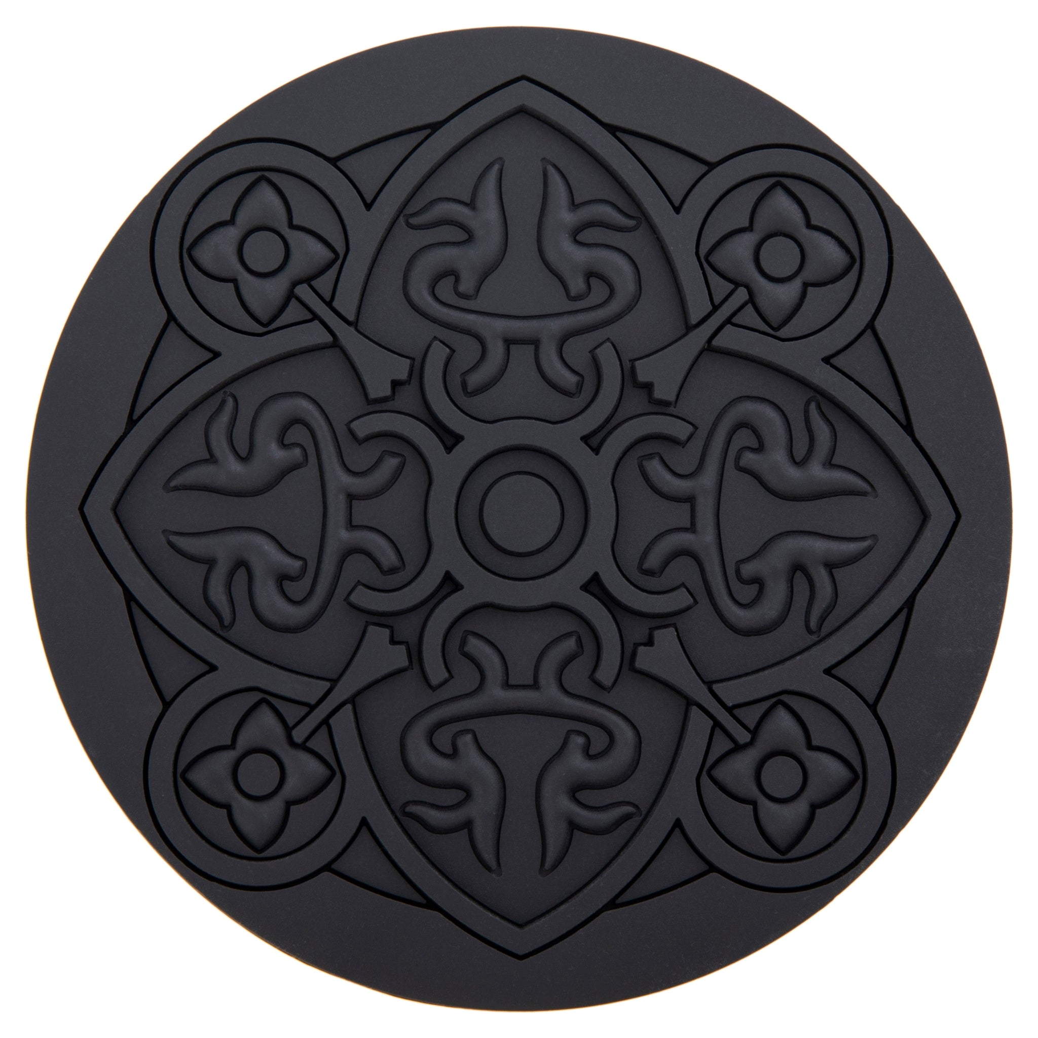 Images D'Orient Coaster Urban 01 Carbon Silicone diameter 11cm 4.3inch COA-100121