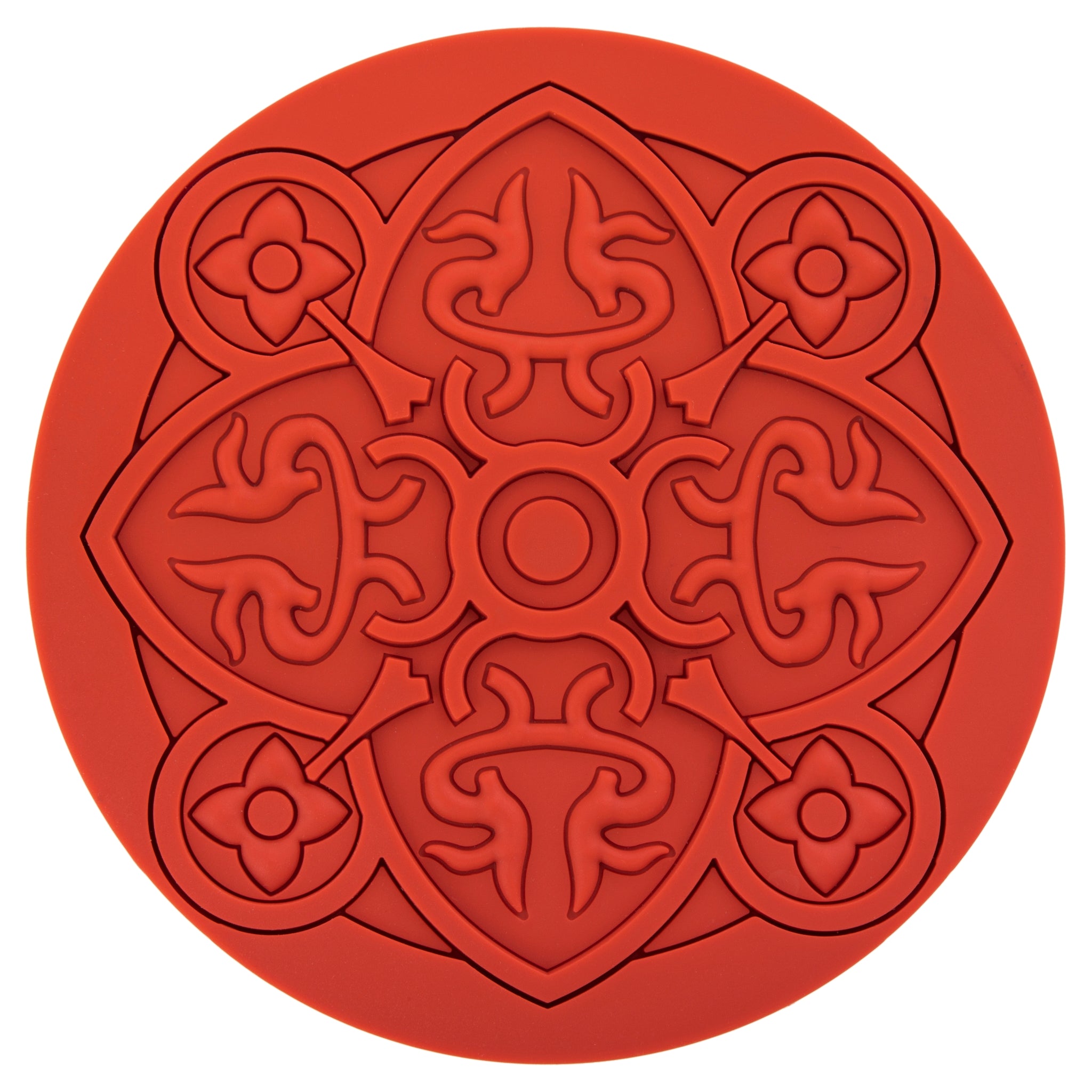 Images D'Orient Coaster Urban 01 Paprika Silicone diameter 11cm 4.3inch COA-100031