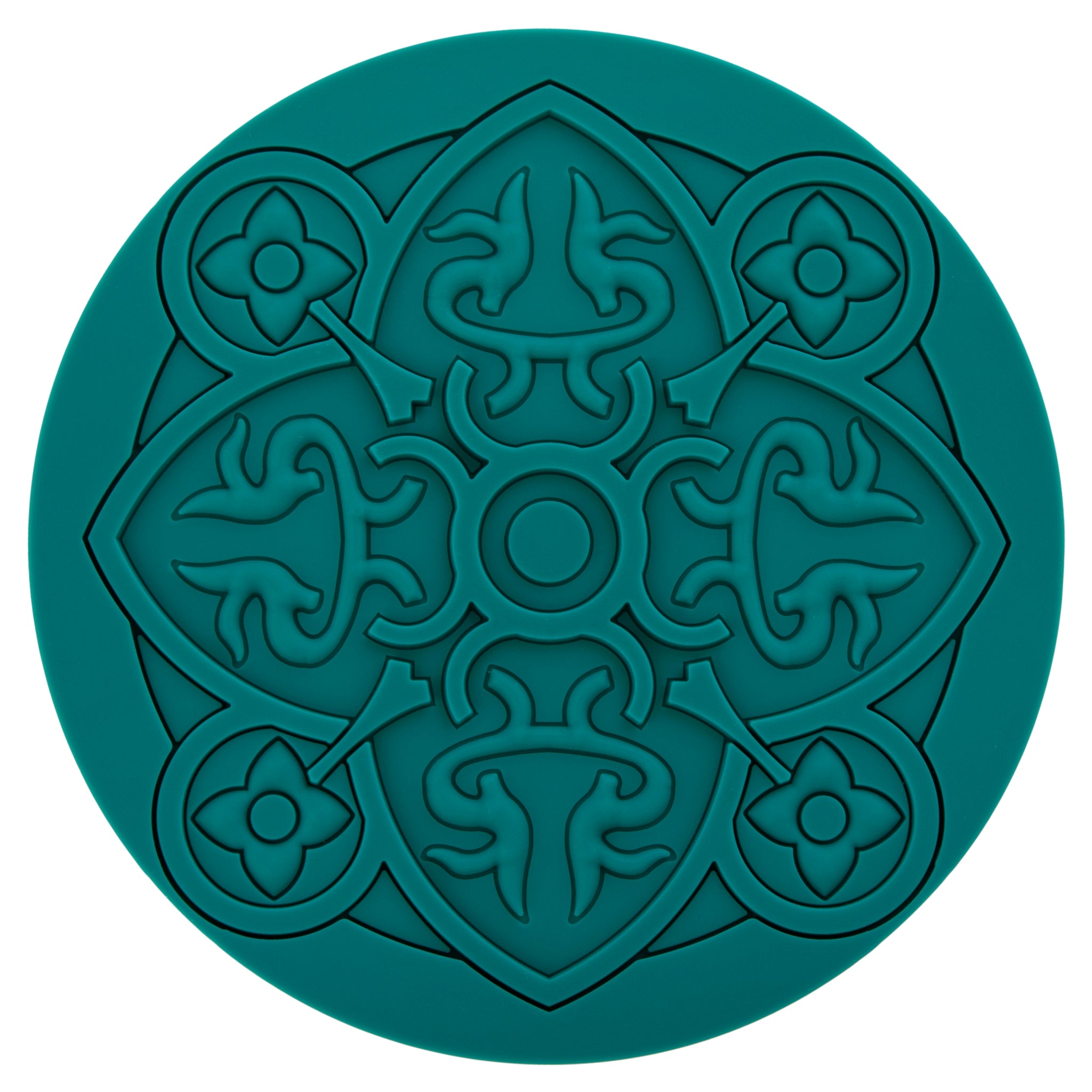 Images D'Orient Coaster Urban 01 Teal Silicone diameter 11cm 4.3inch COA-100071