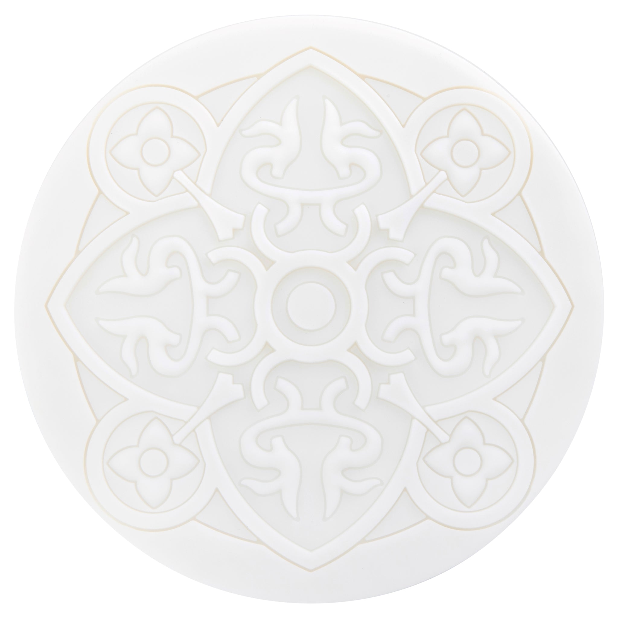 Images D'Orient Coaster Urban 01 White Silicone diameter 11cm 4.3inch COA-100091