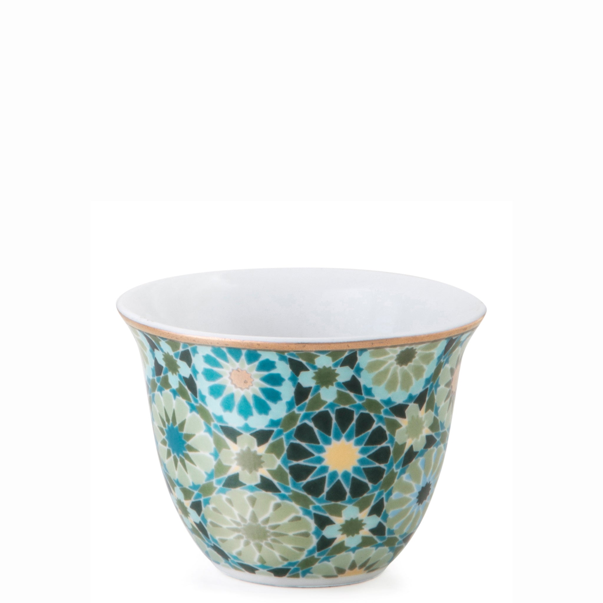 Images D'Orient Coffee Cup Porcelain Andalusia 60 ml Set of 6 POR-600056