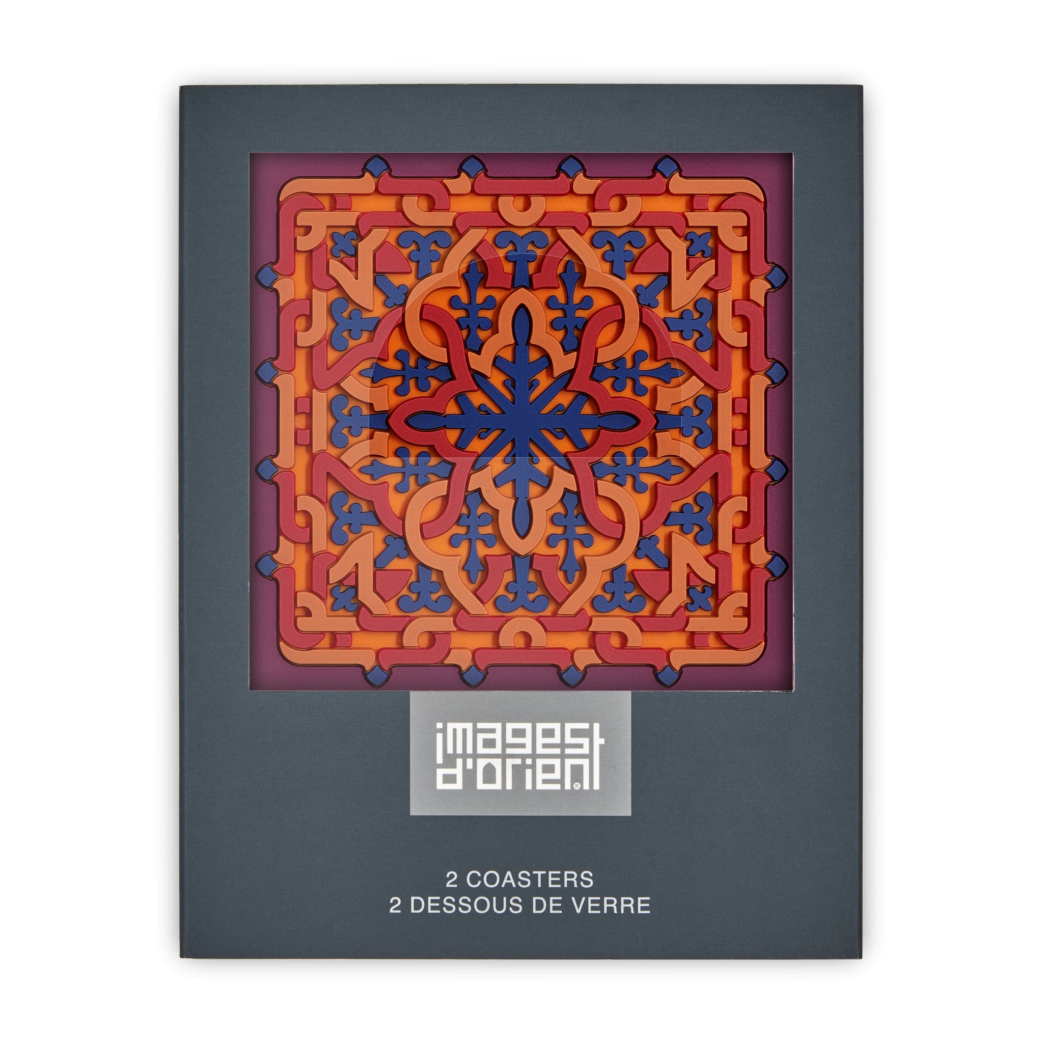 Images D'Orient Coster Vagabonde Crochet Velours Packaging Front Set of 2 COA-990361