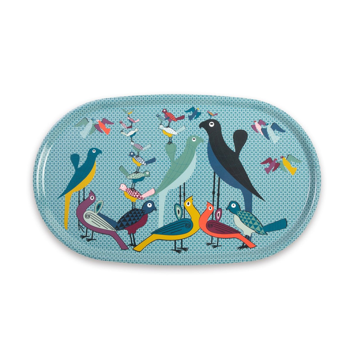 Images D'Orient Oval Tray Birds of Paradise 55 x 33 cm TRA-553311