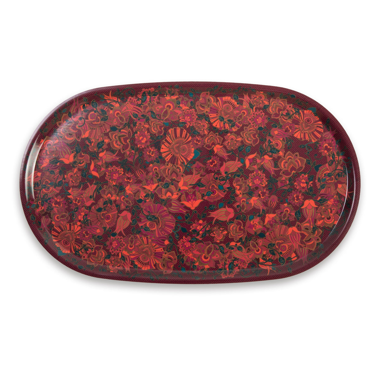 Images D'Orient Oval Tray Kashmir 55 x 33 cm TRA-553321