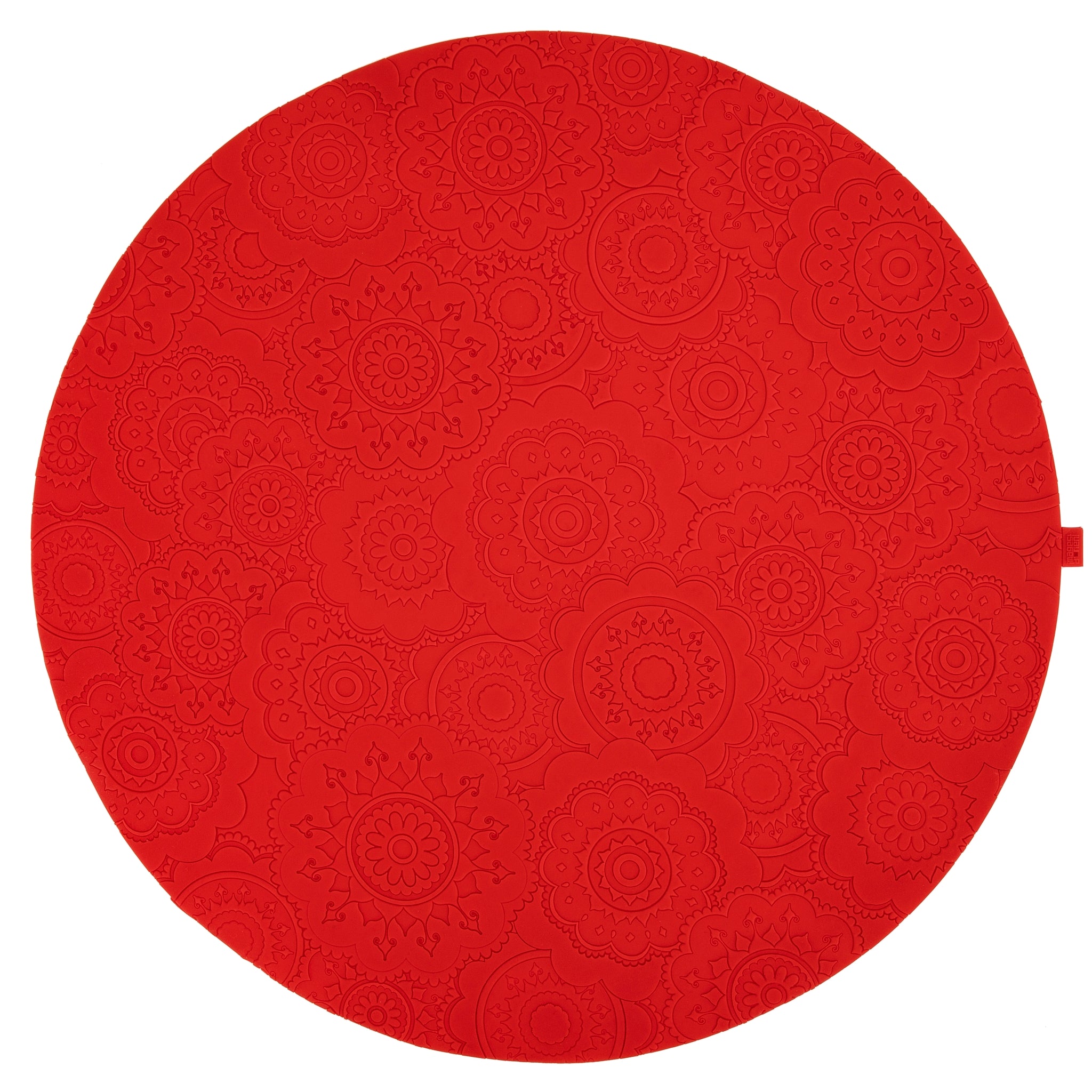 Images D'Orient Placemat Urban 03 Lava Red Silicone diameter 38cm 15inches PLA-410271