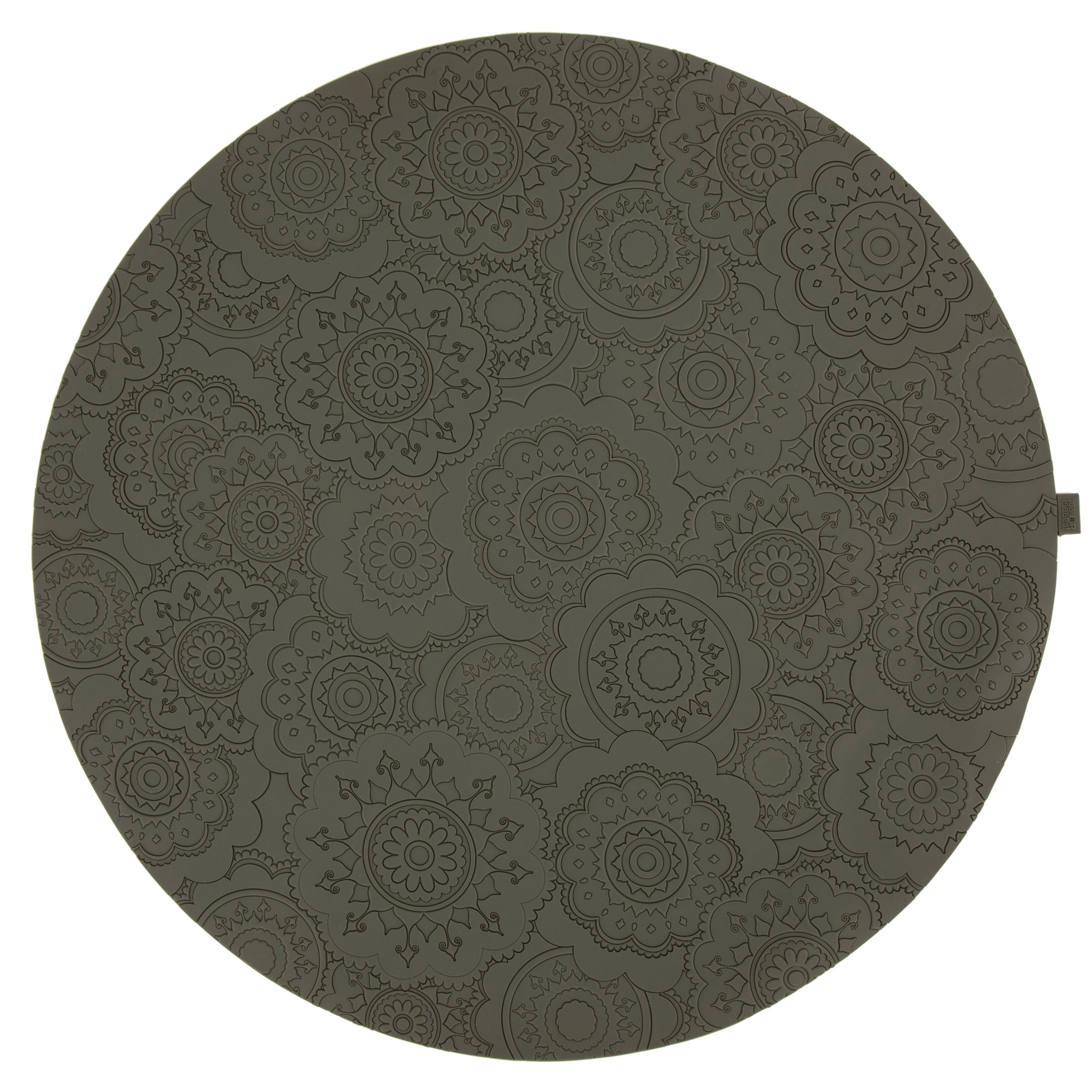 Images D'Orient Placemat Urban 03 Pepper Grey Silicone diameter 38cm 15inches PLA-410301