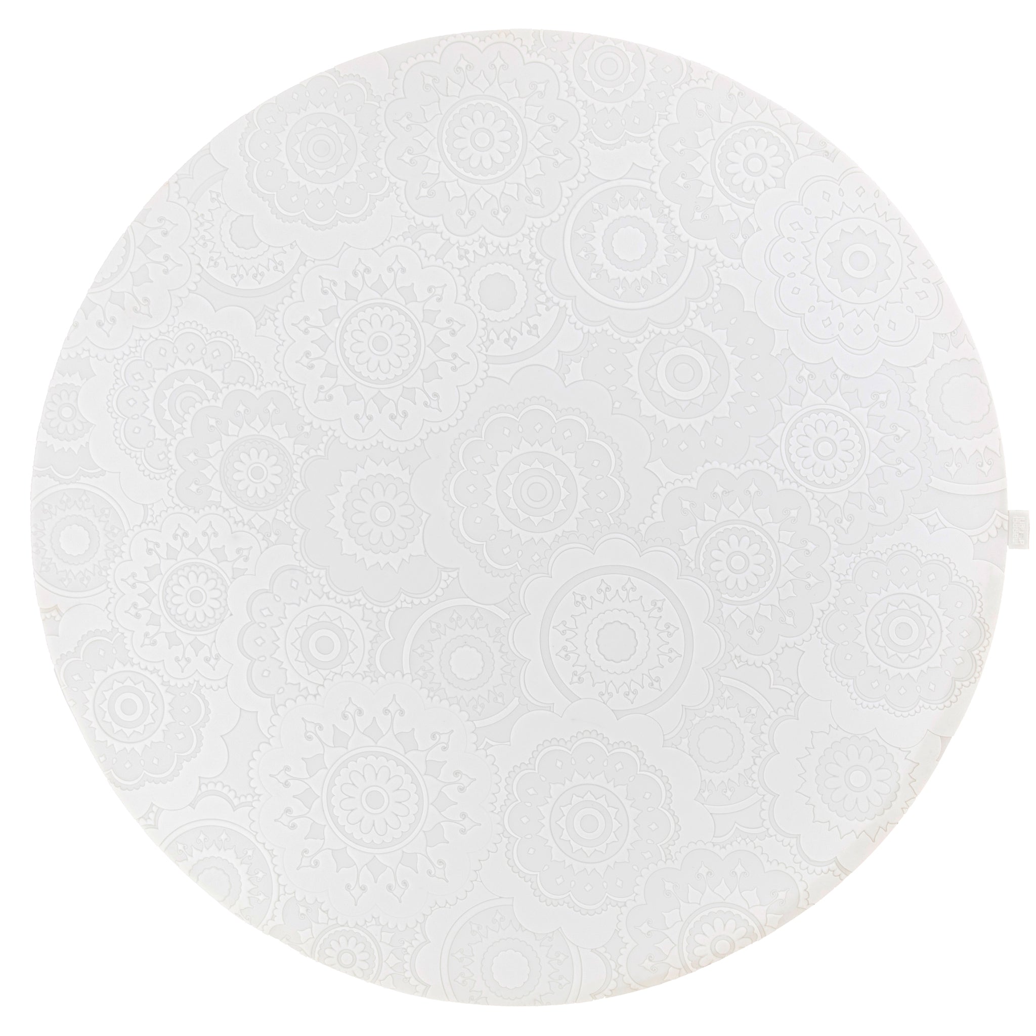 Images D'Orient Placemat Urban 03 White Silicone diameter 38cm 15inches PLA-410311