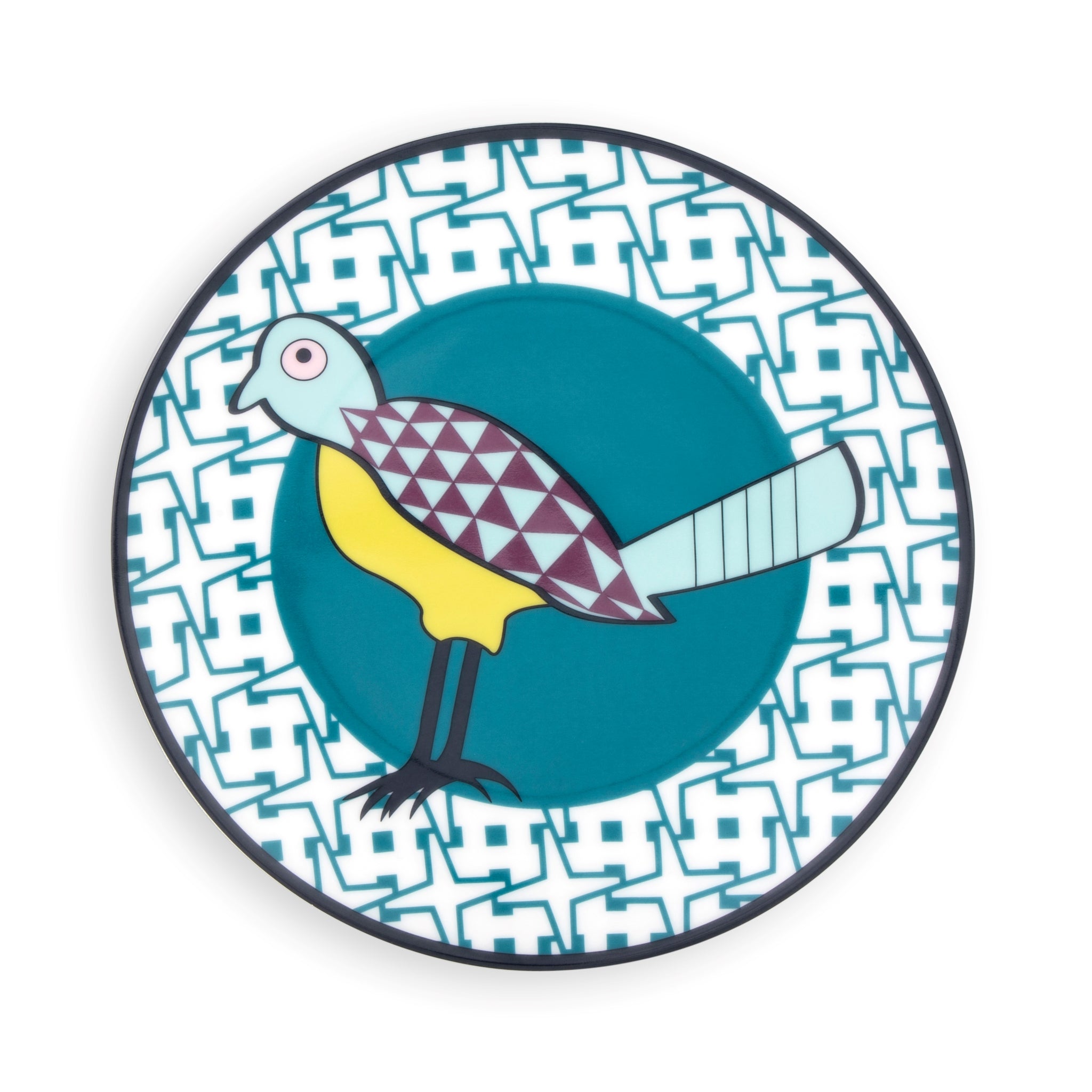 Images D'Orient Plate Birds Of Paradise 20.3 cm Set of 4 POR-320074