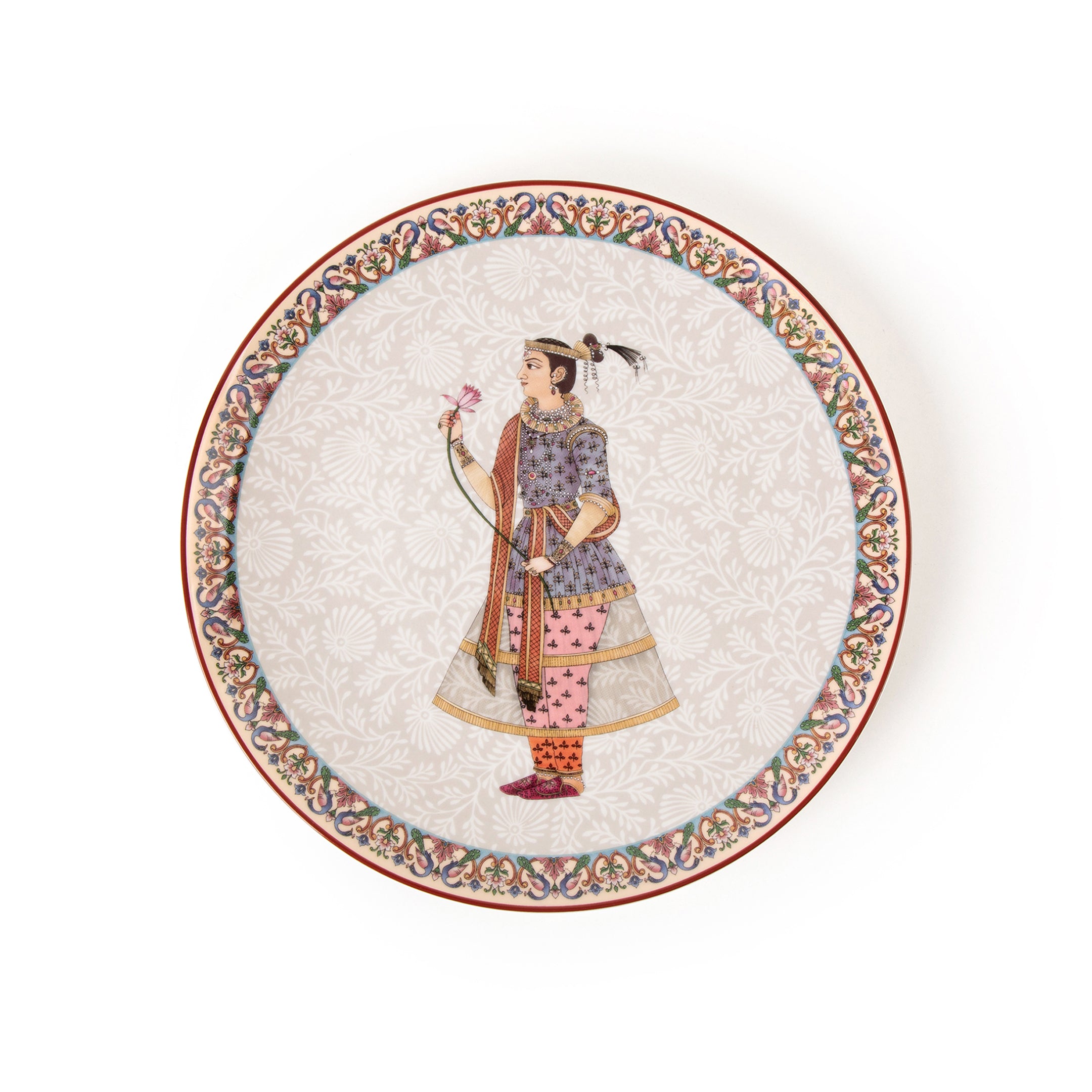 Images D'Orient Plate Jangala 20.3 cm Set of 4 POR-320124