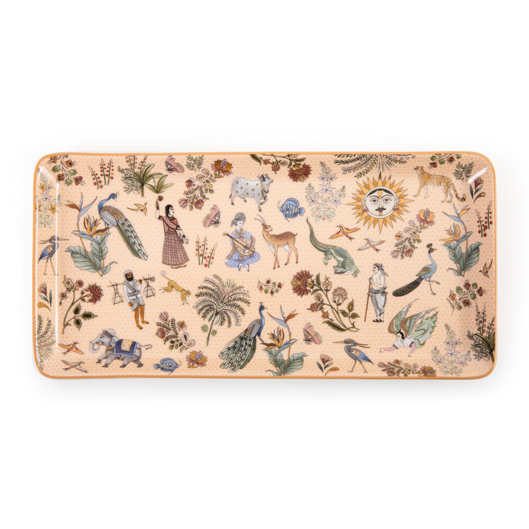 Images D'Orient Platter Jangala Combo of 4 Medium POR-440094