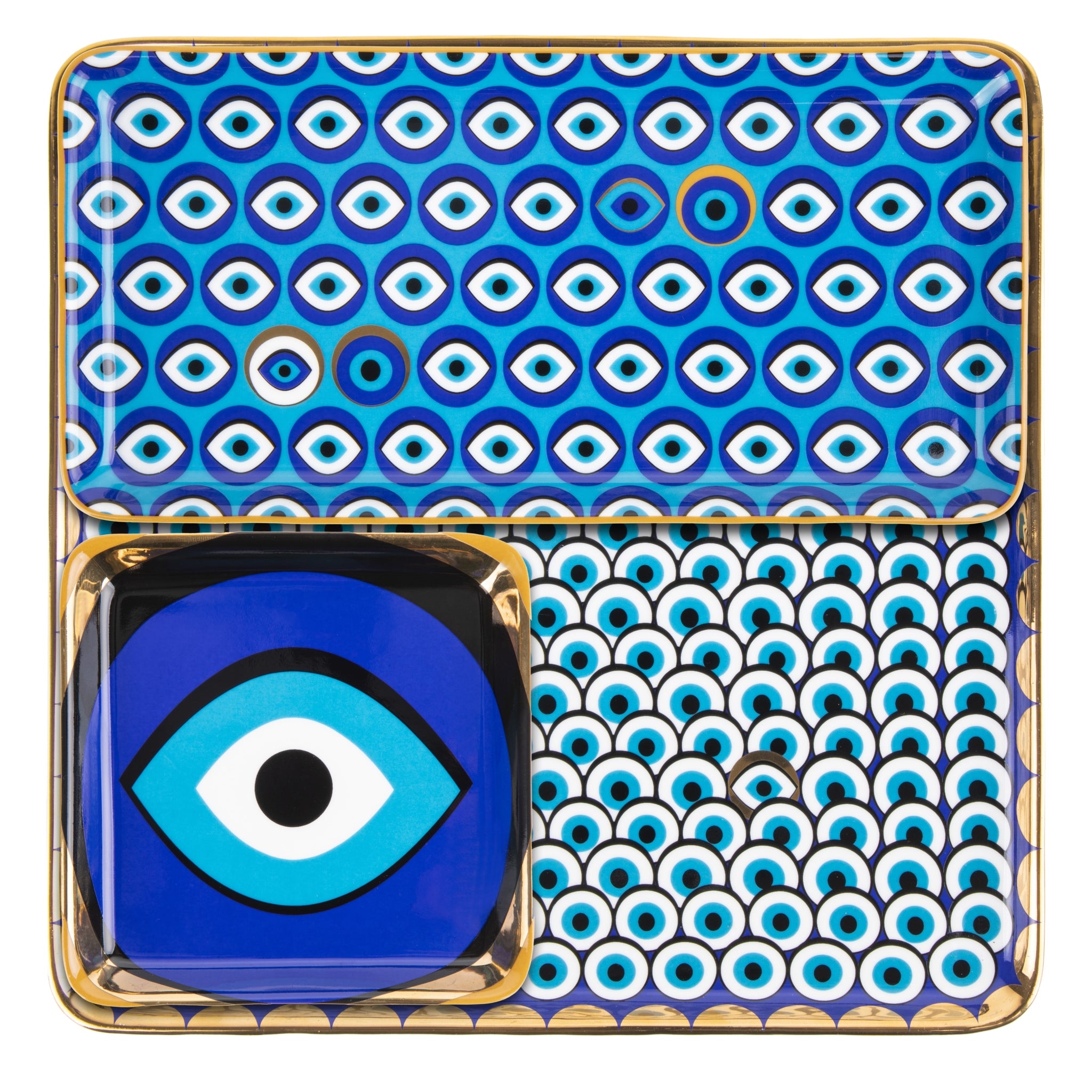 Images D'Orient Platter Zarqa Combo of 4 POR-440074