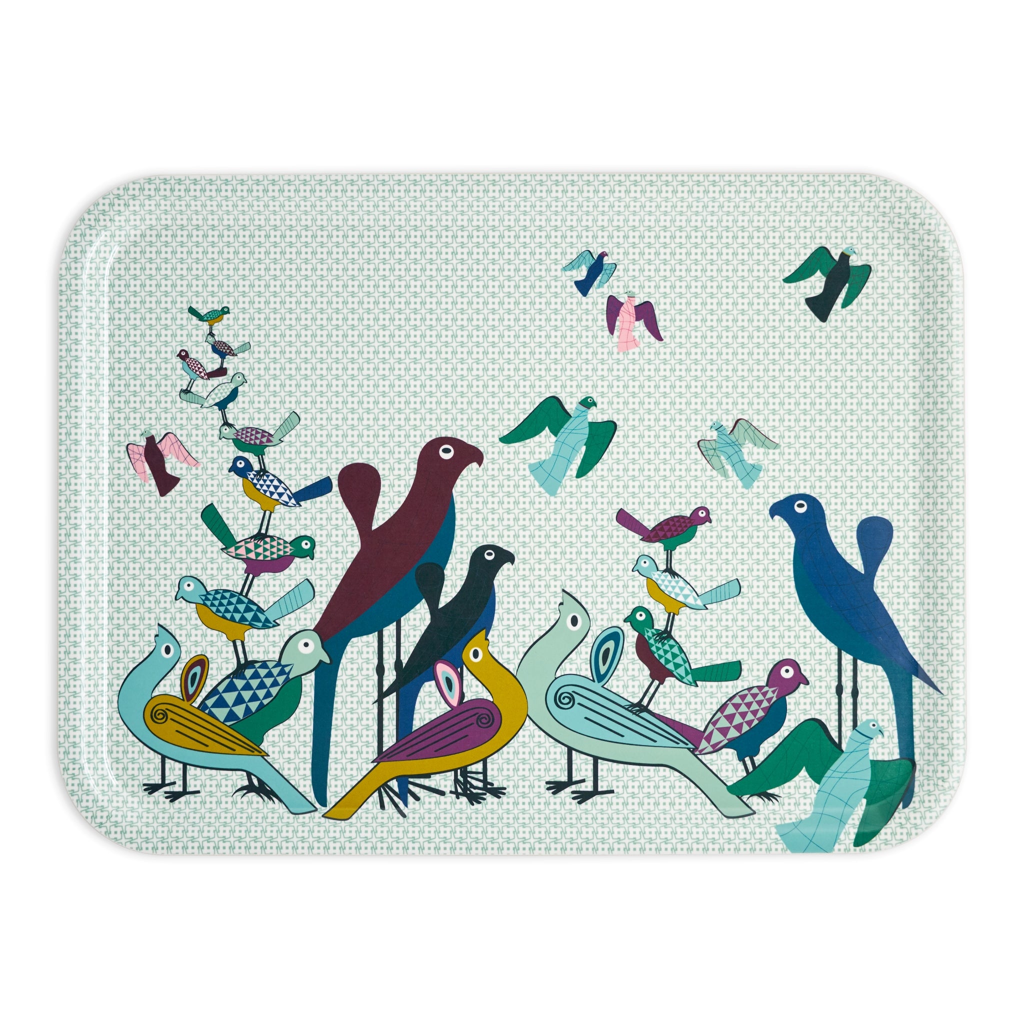 Images D'Orient Rectangular Tray Birds Of Paradise 46 x 34 cm TRA-463409