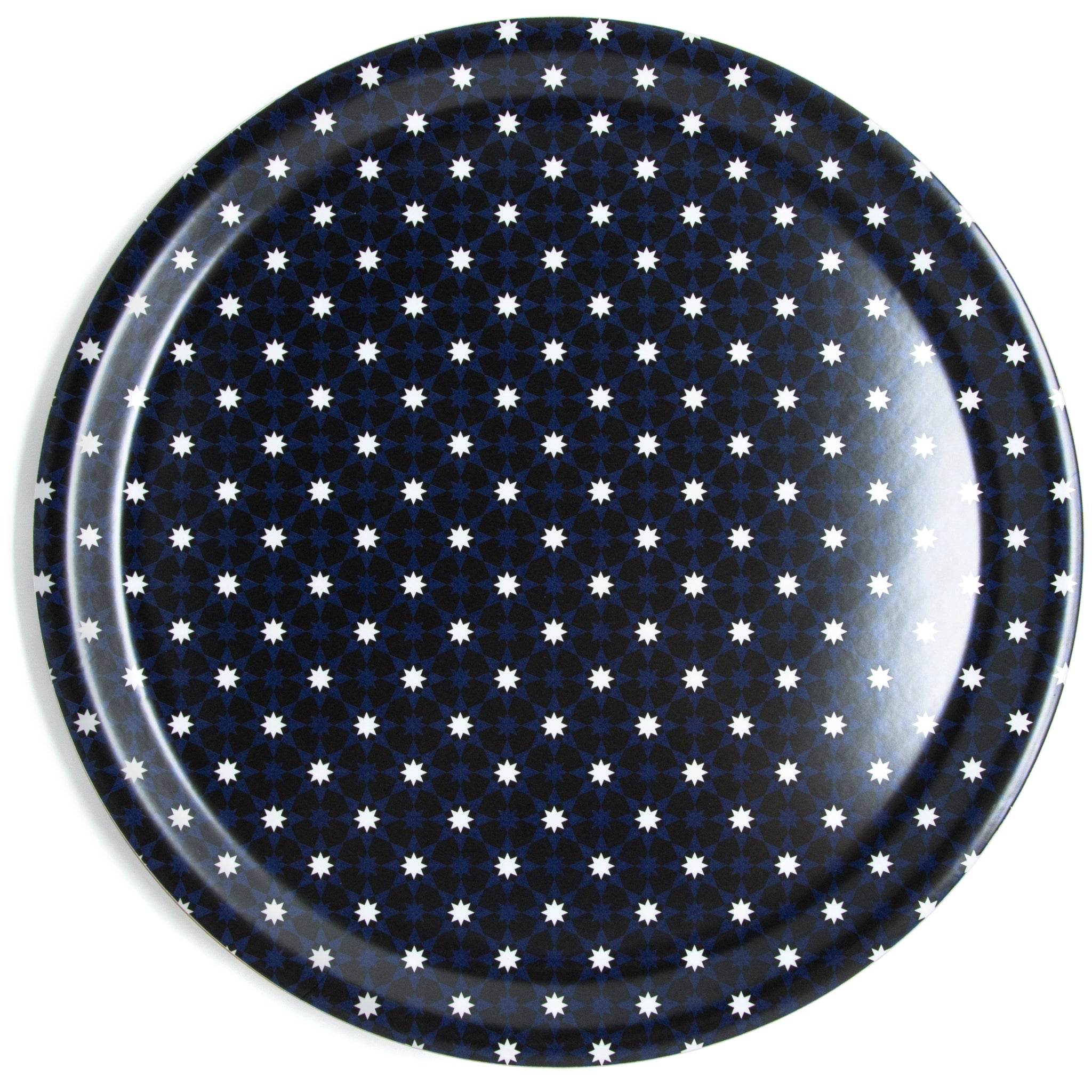 Images D'Orient Round Laminated Tray Kaokab 43.5 cm WPL-430011