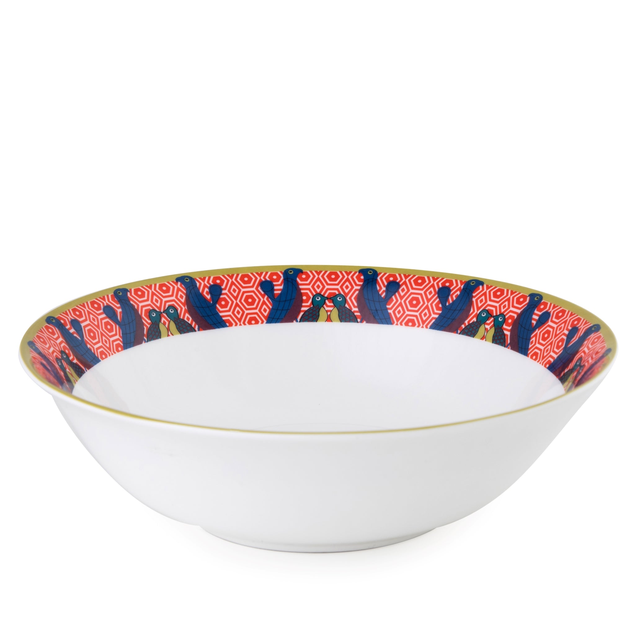 Images D'Orient Salad Bowl Birds Of Paradise 22.9 cm Perspective POR-312231