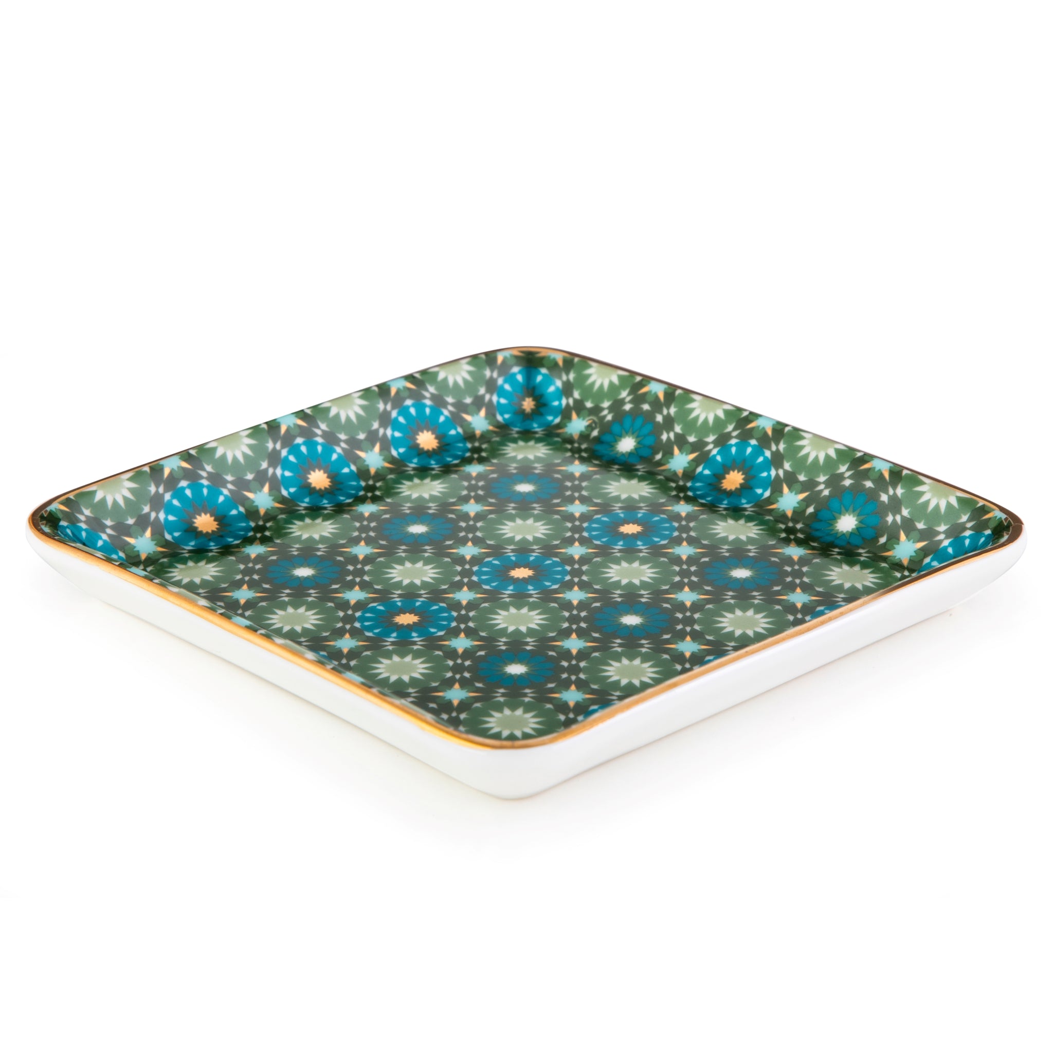 Images D'Orient Square Platter Small Andalusia 11.5 cm Perspective POR-115002