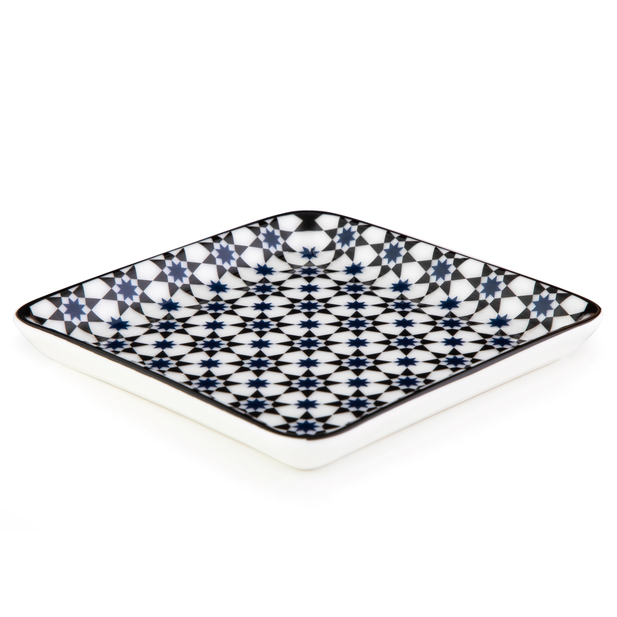 Images D'Orient Square Platter Small Kaokab 11.5 cm Perspective POR-115003
