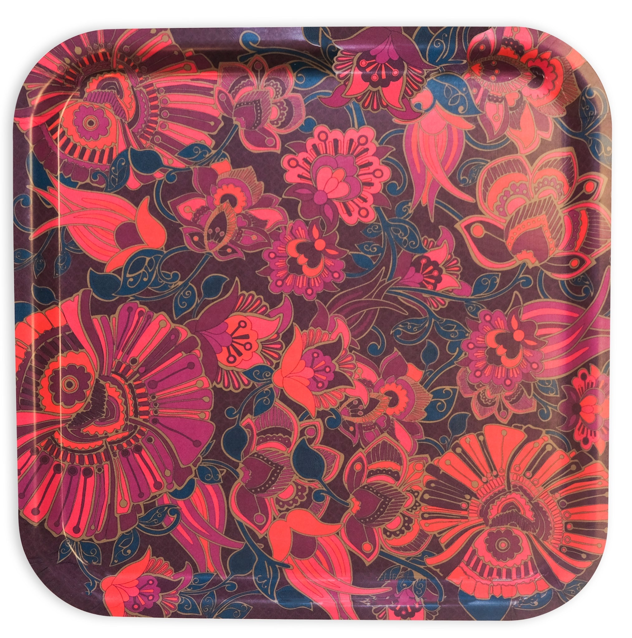 Images D'Orient Square Tray Sejjadeh Kashmir 32 cm TRA-320151