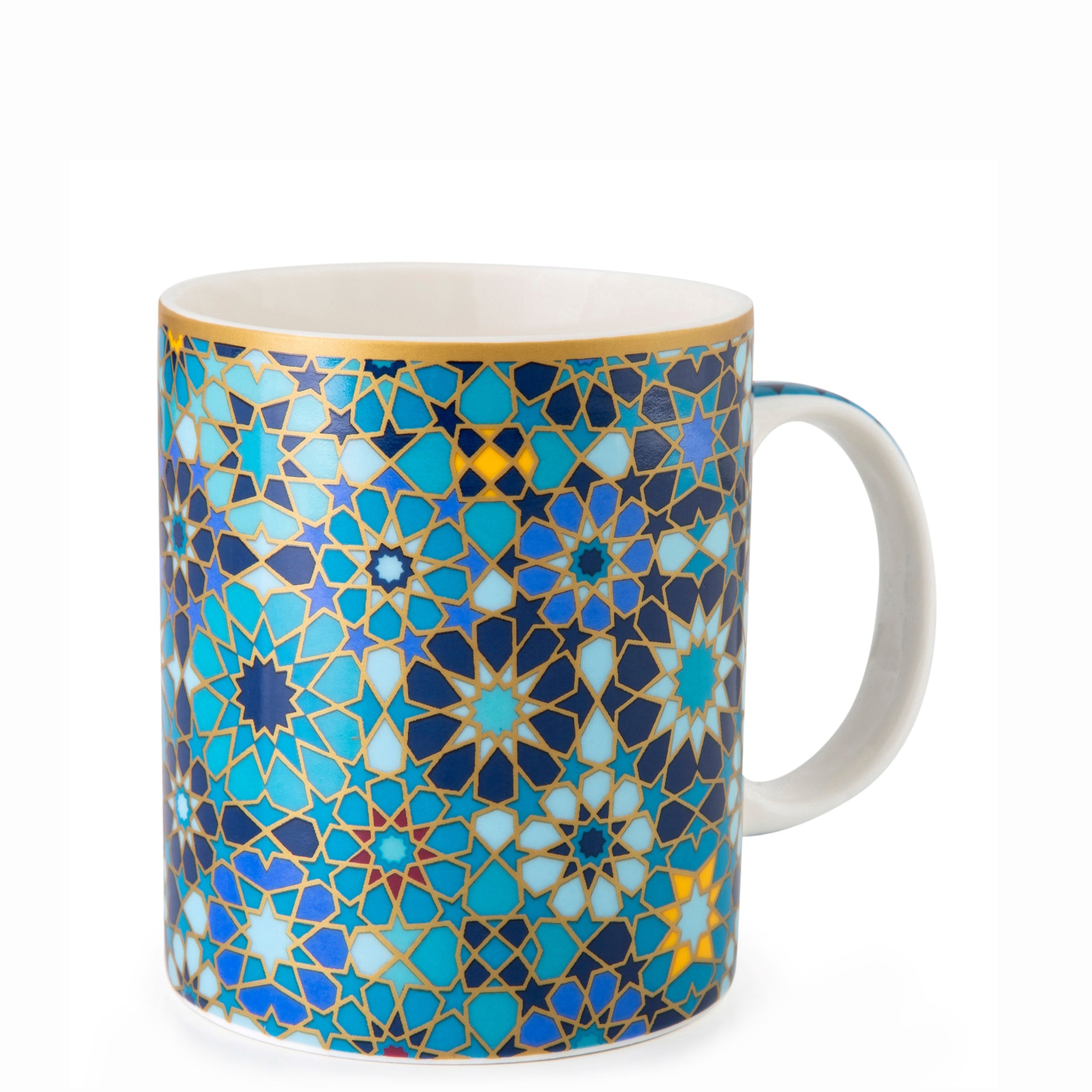 Images D'Orient Straight Mug Porcelain Moucharabieh Blue 325 ml POR-220011