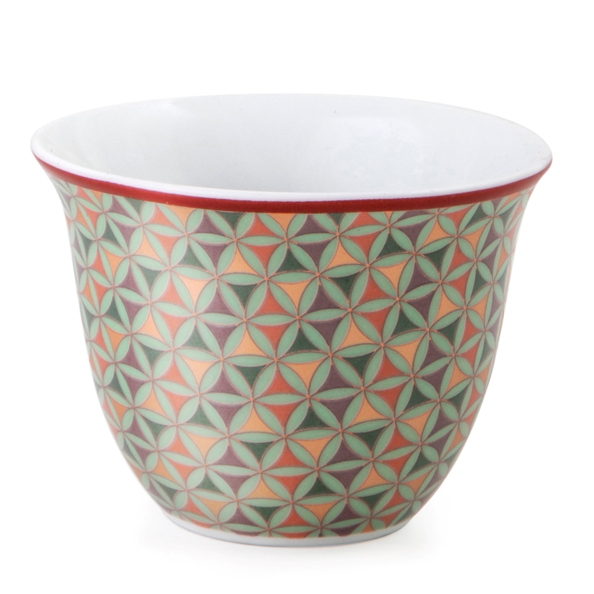 Images D'Orient Tin Box with 4 Coffee Cups Opera 60 ml Cups POR-602094