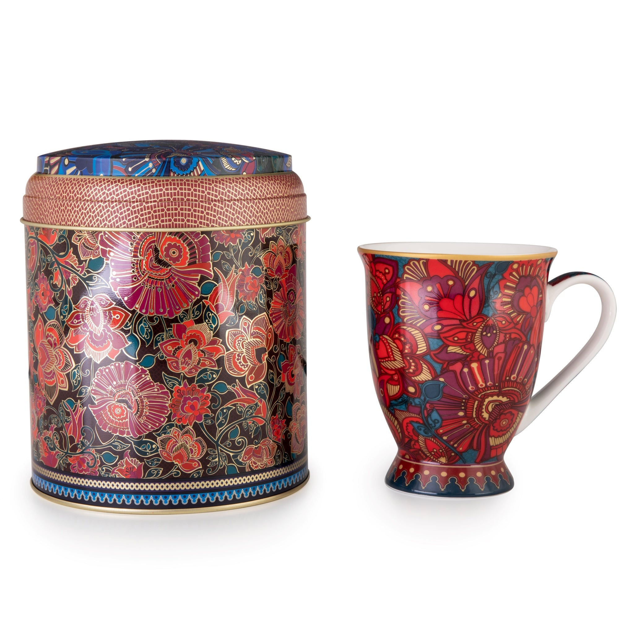 Images D'Orient Tin Box with Royal MUG Kashmir POR-232091