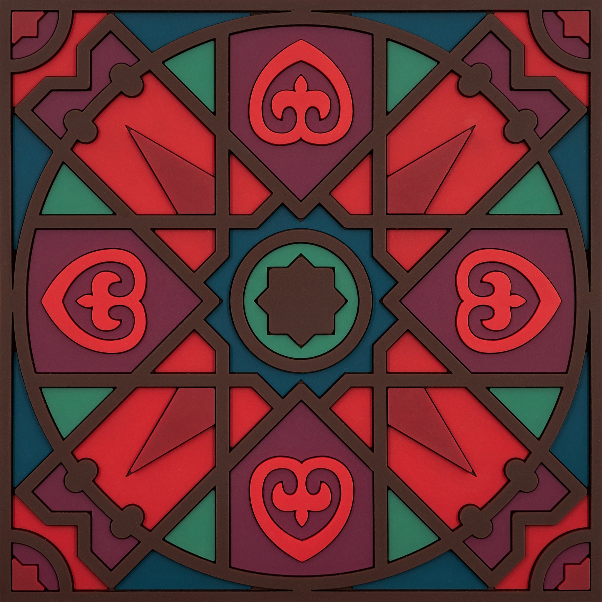 Images D'Orient Trivet Kalea Green Silicone 18x18cm 7x7inches TSE-182191