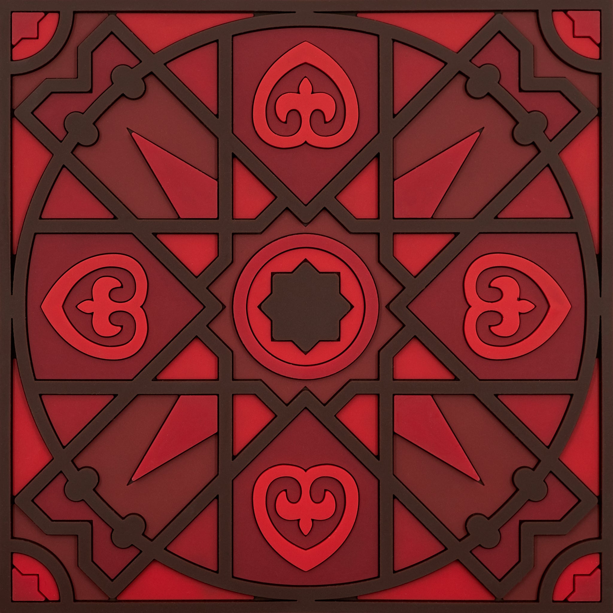 Images D'Orient Trivet Kalea Red Silicone 18x18cm 7x7inches TSE-182181