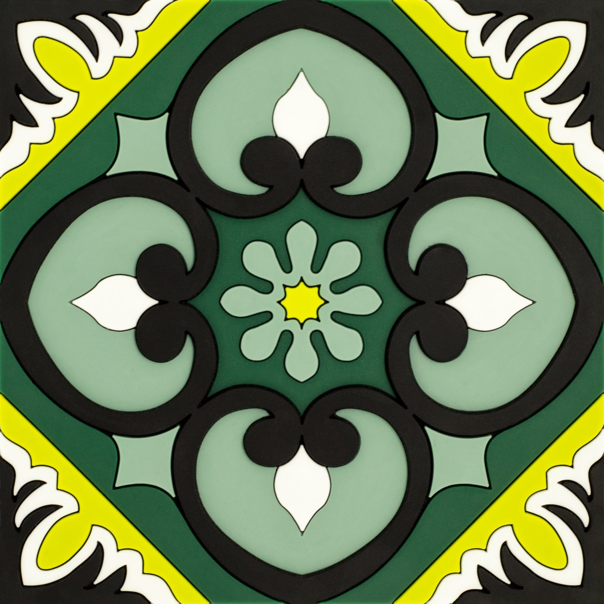 Images D'Orient Trivet Sejjadeh Forest Silicone 18x18cm 7x7inches TSE-180271