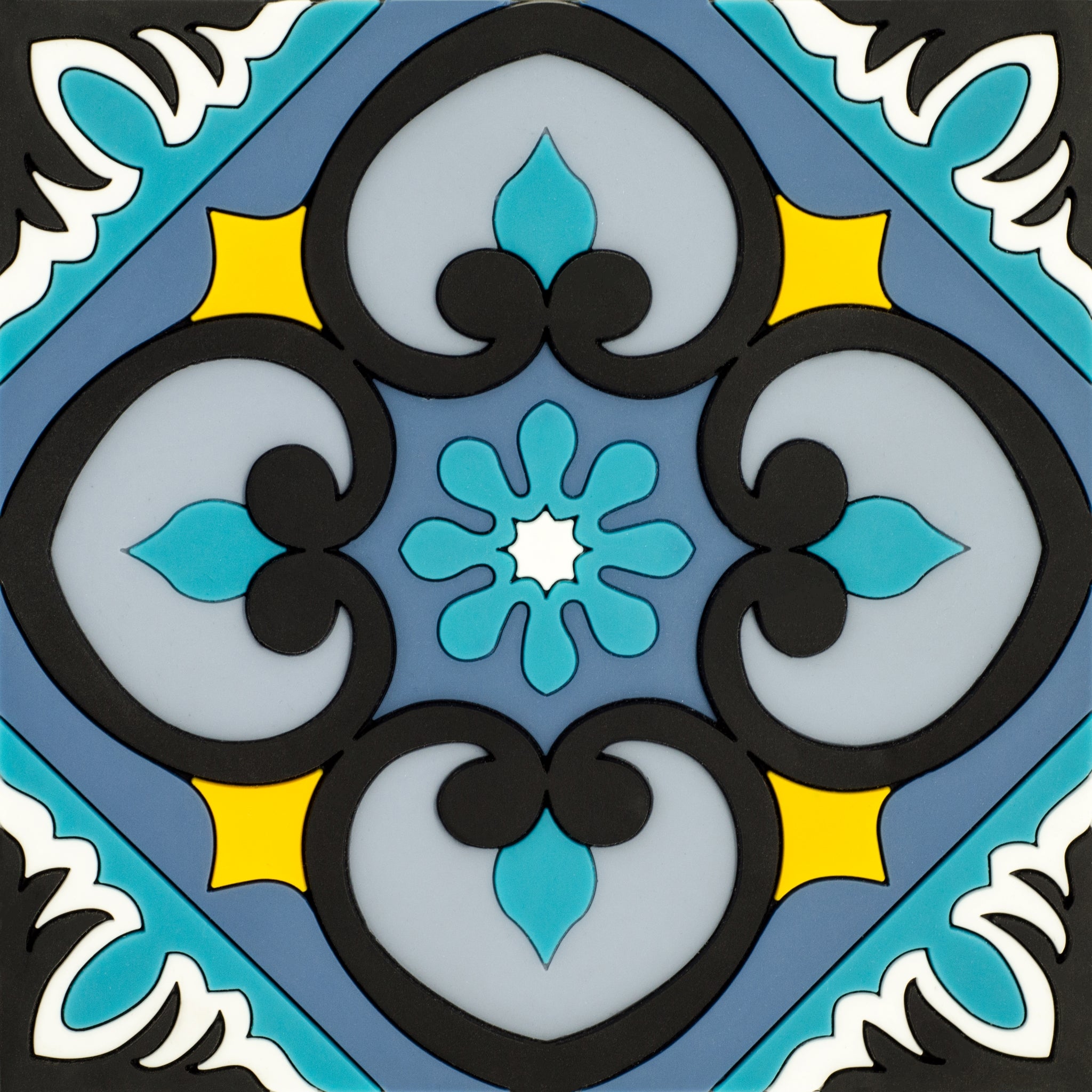 Images D'Orient Trivet Sejjadeh Ocean Silicone 18x18cm 7x7inches TSE-180281