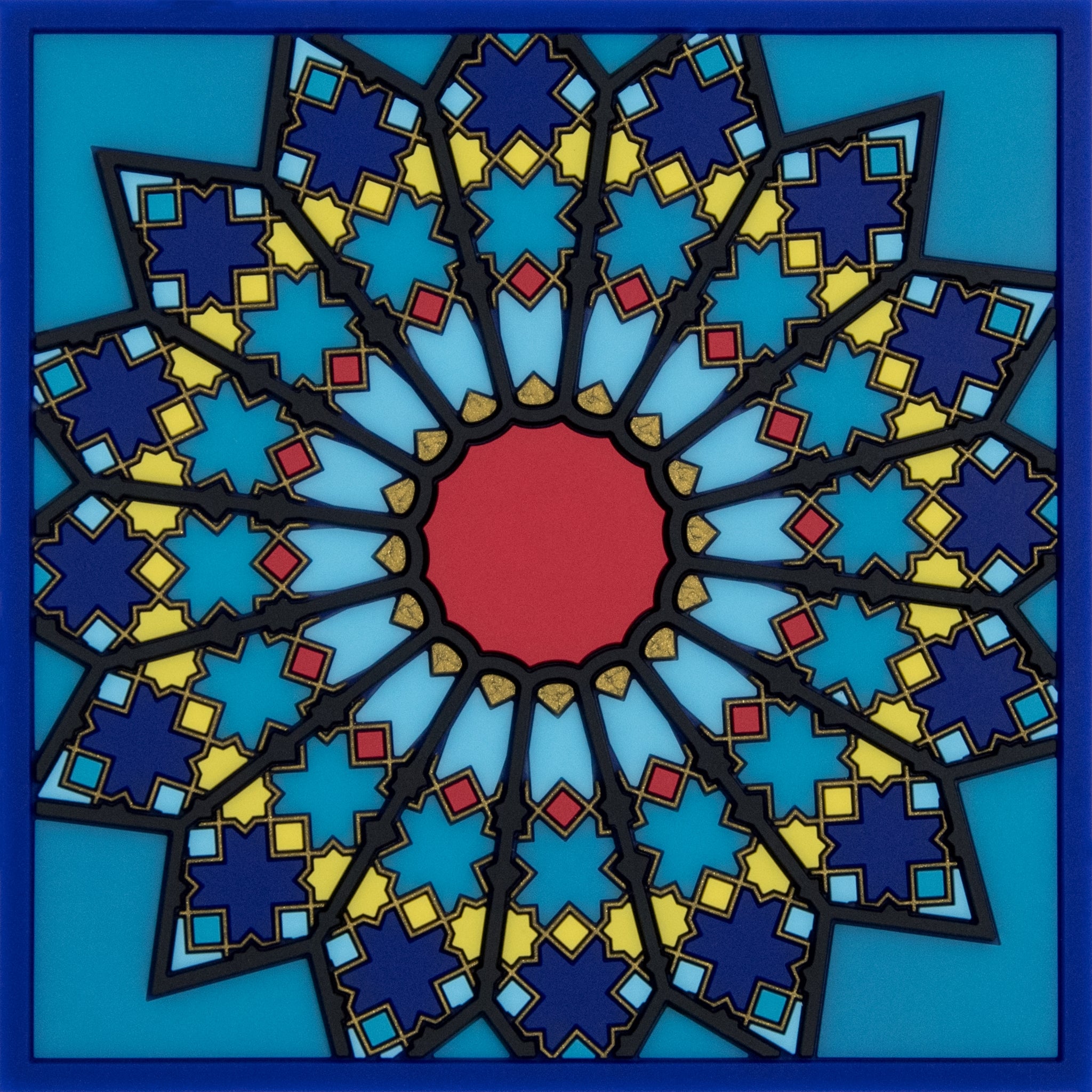 Images D'Orient Trivet Sursock Vitrail Silicone 18x18cm 7x7inches TSE-180241