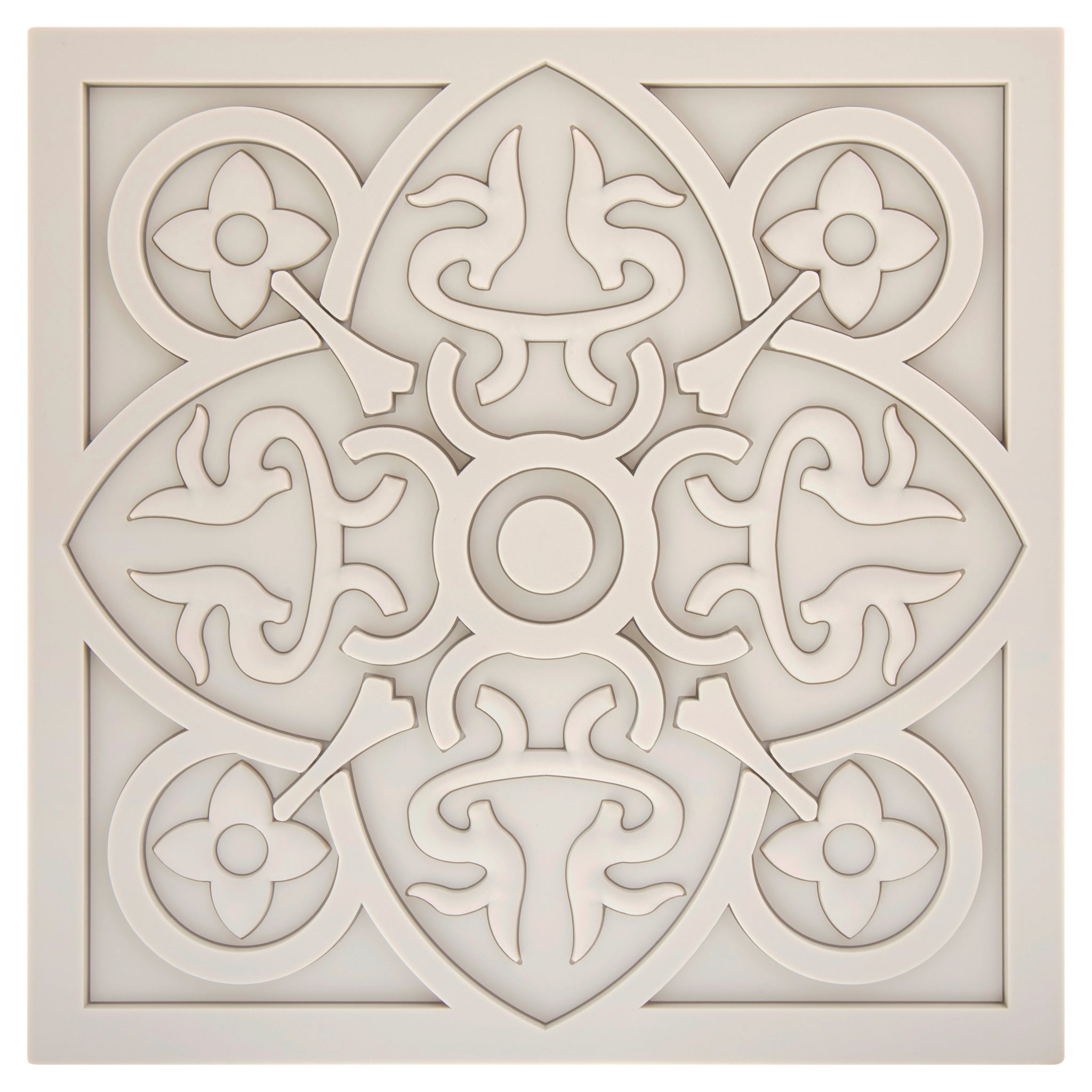 Images D'Orient Trivet Urban 01 Grege Silicone 18x18cm 7x7inches TSE-100101